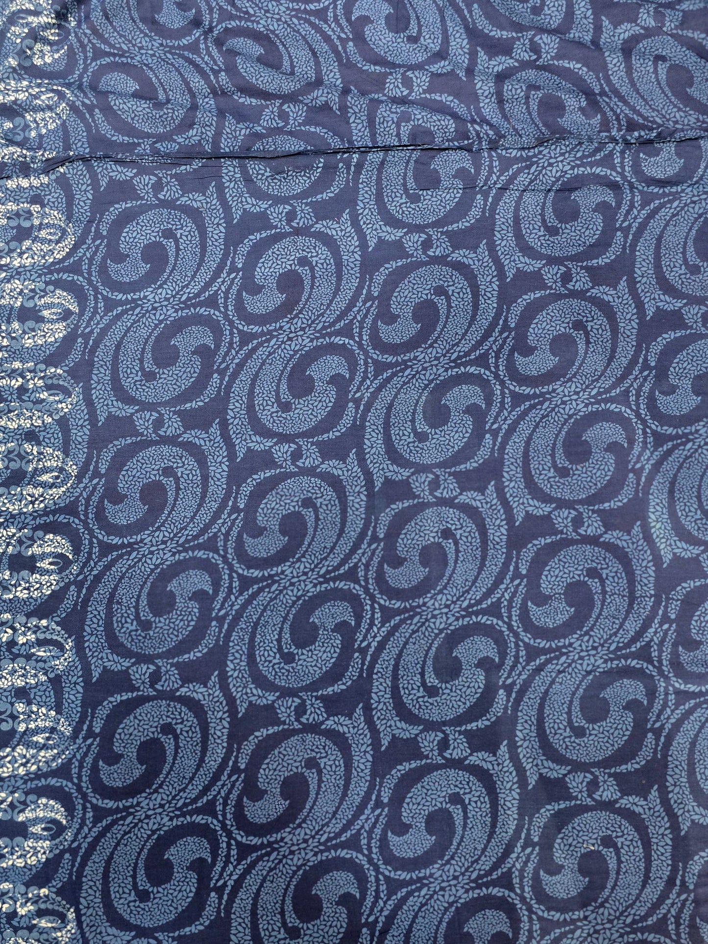 Indigo printed cotton Mens shirt VISHAL KAPUR STUDIO
