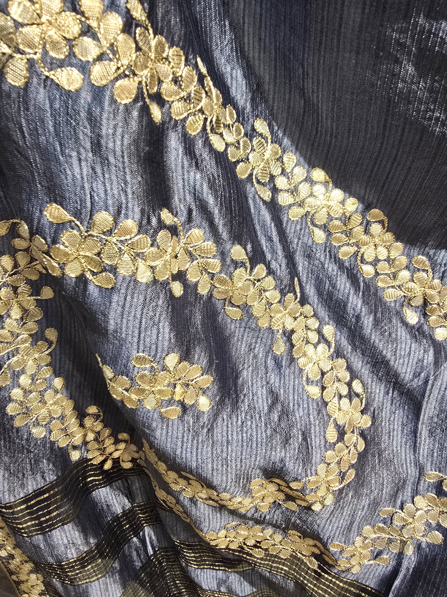 Formal silk gota embroidery Dupatta
