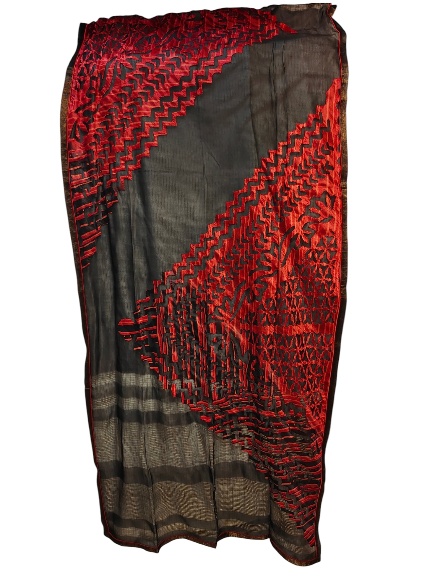 Semi Stitched Chanderi Formal Suitset