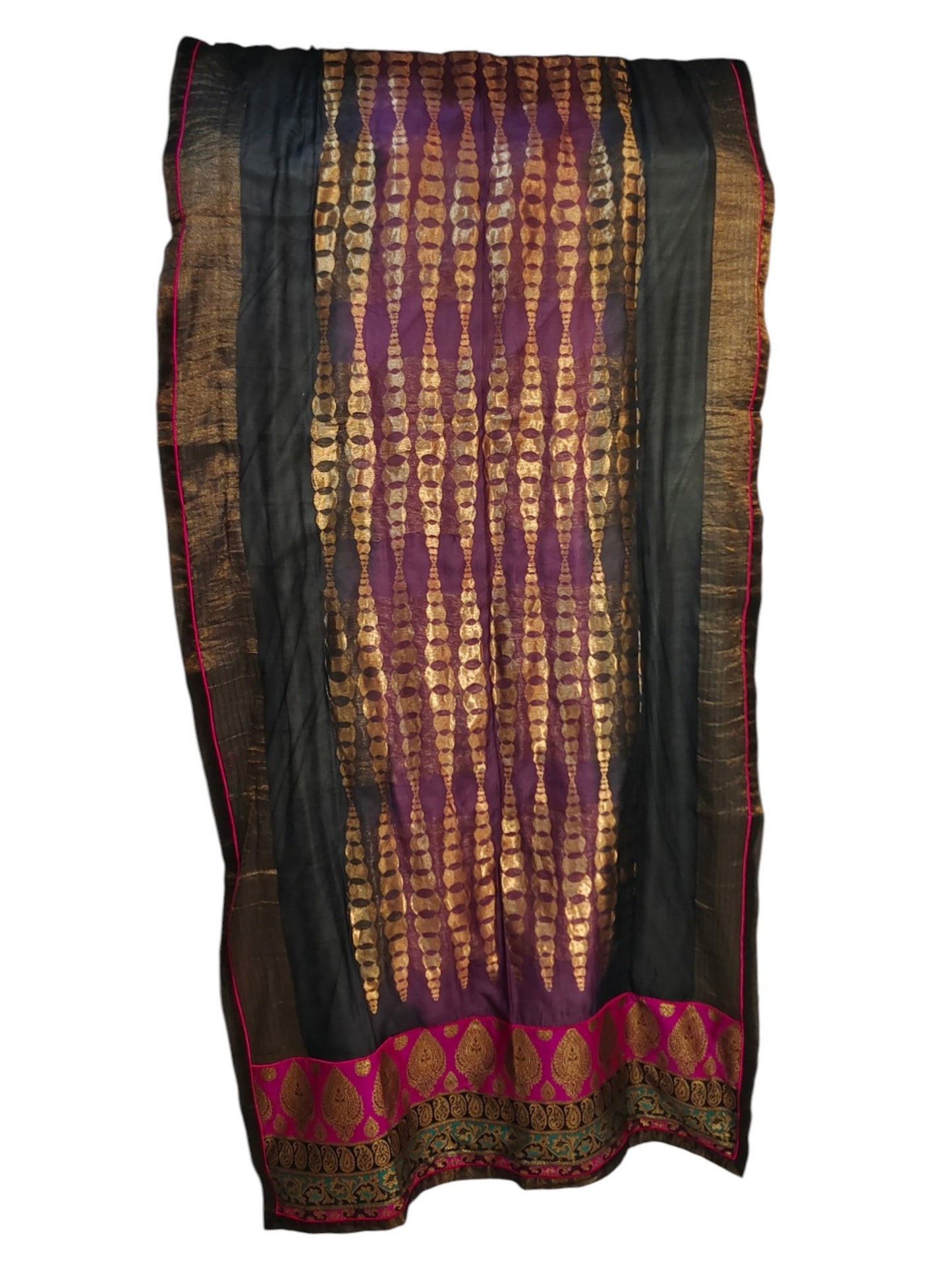 Semi Stitched Chanderi Formal Suitset