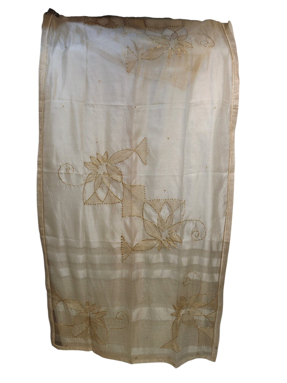 Semi Stitched Chanderi Formal Suitset