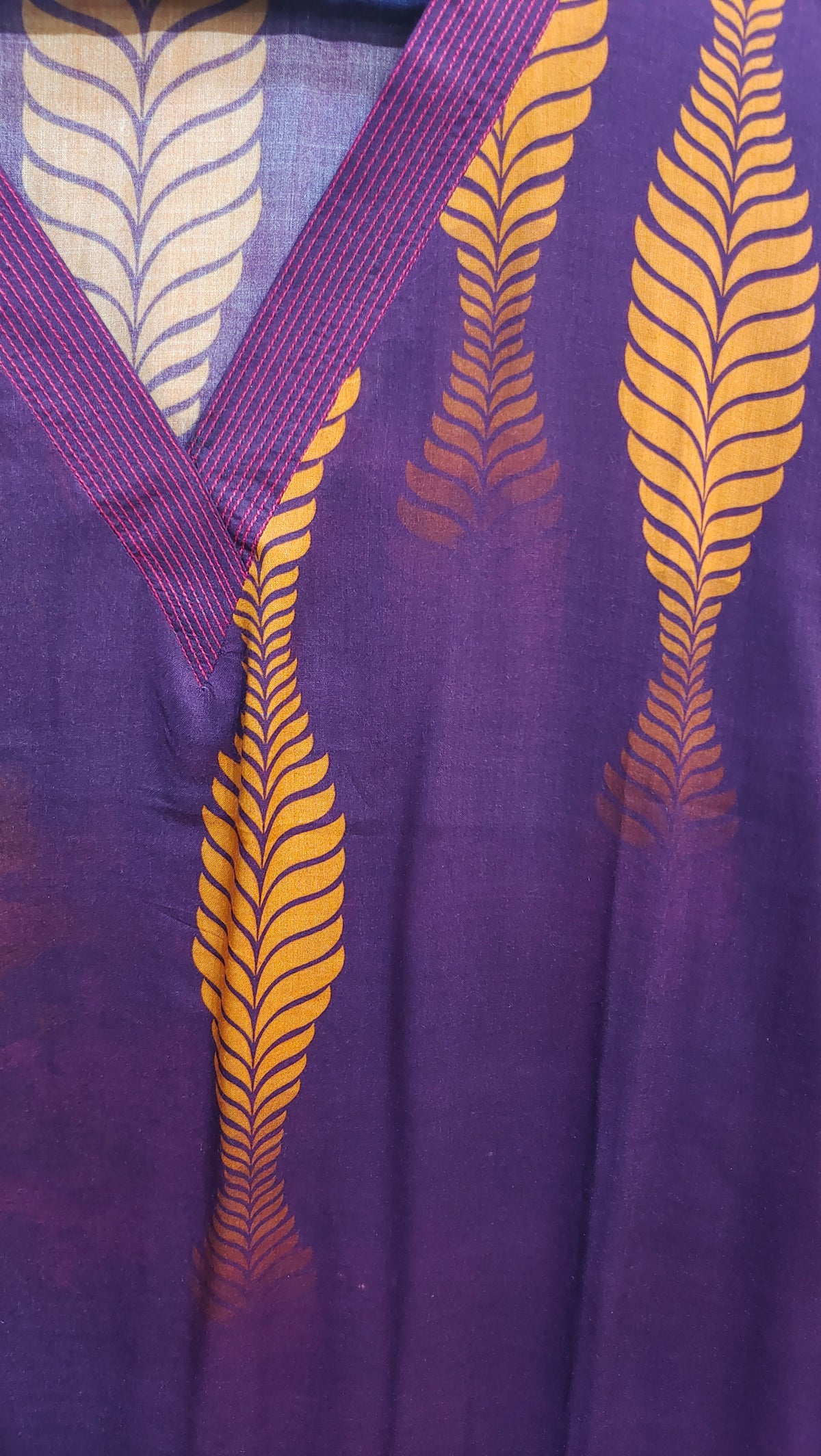 Stitched Cotton mudal Digital Printed Kaftan