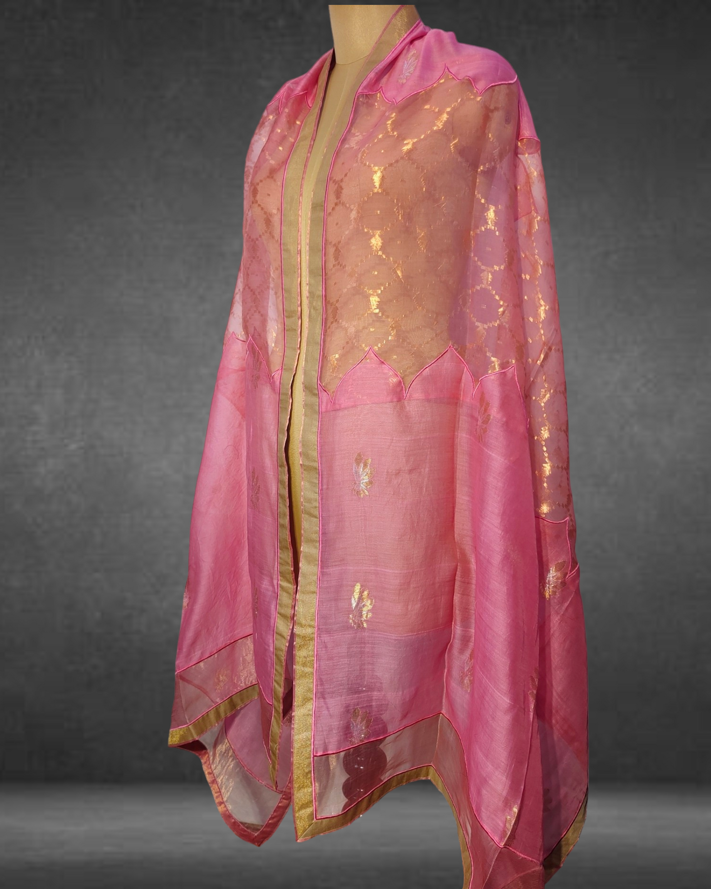 Pure Silk Dupatta (VKSDNOV11DUP69) - VISHAL KAPUR