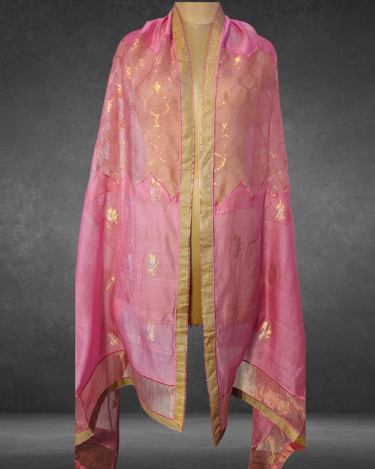 Pure Silk Dupatta (VKSDNOV11DUP69) - VISHAL KAPUR