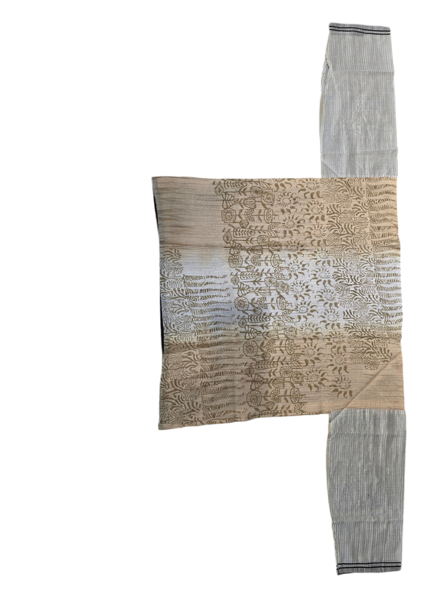 Semistitched Chanderi Blockprinted Tunic