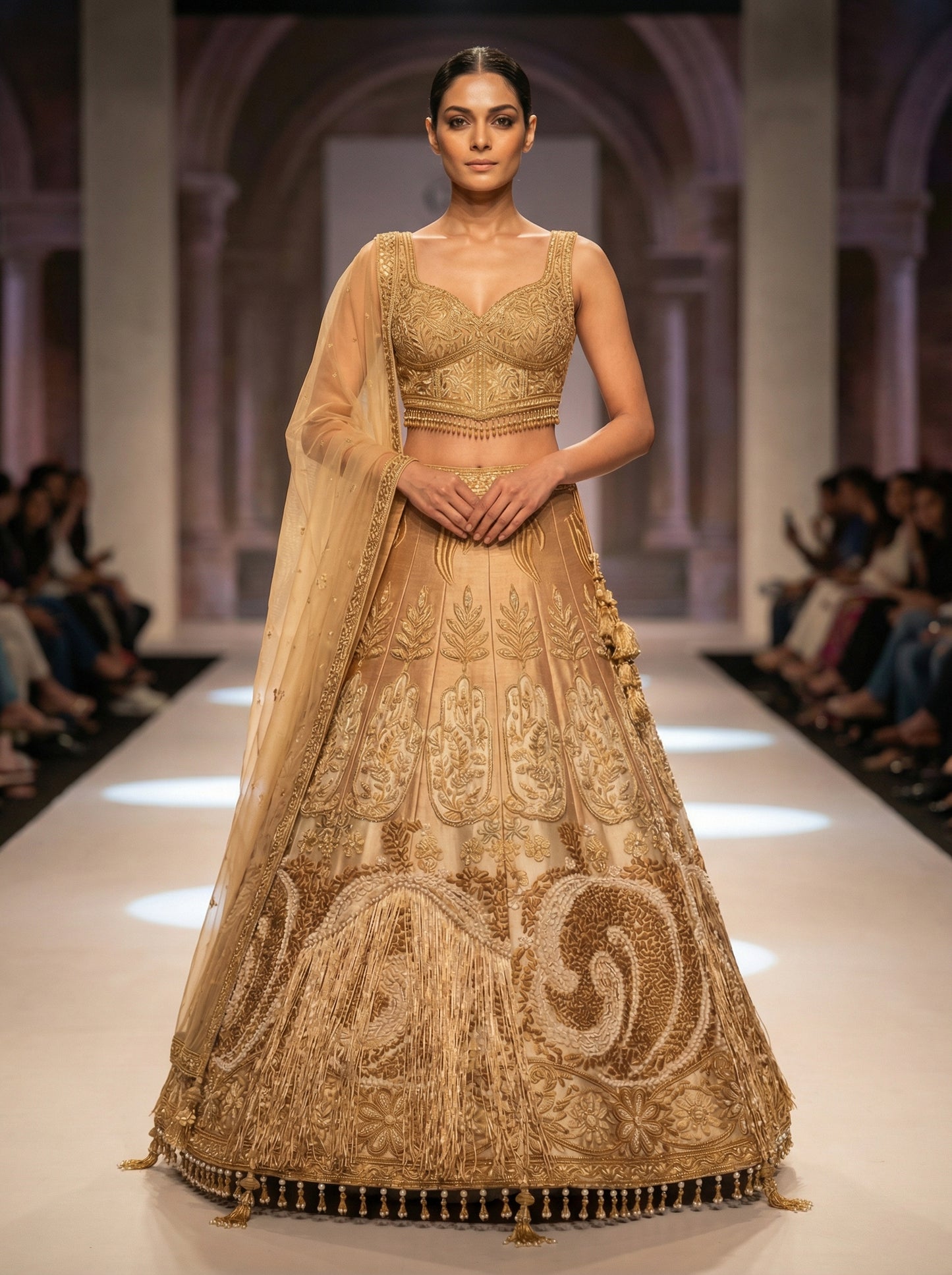 Formal embroidered Lehnga