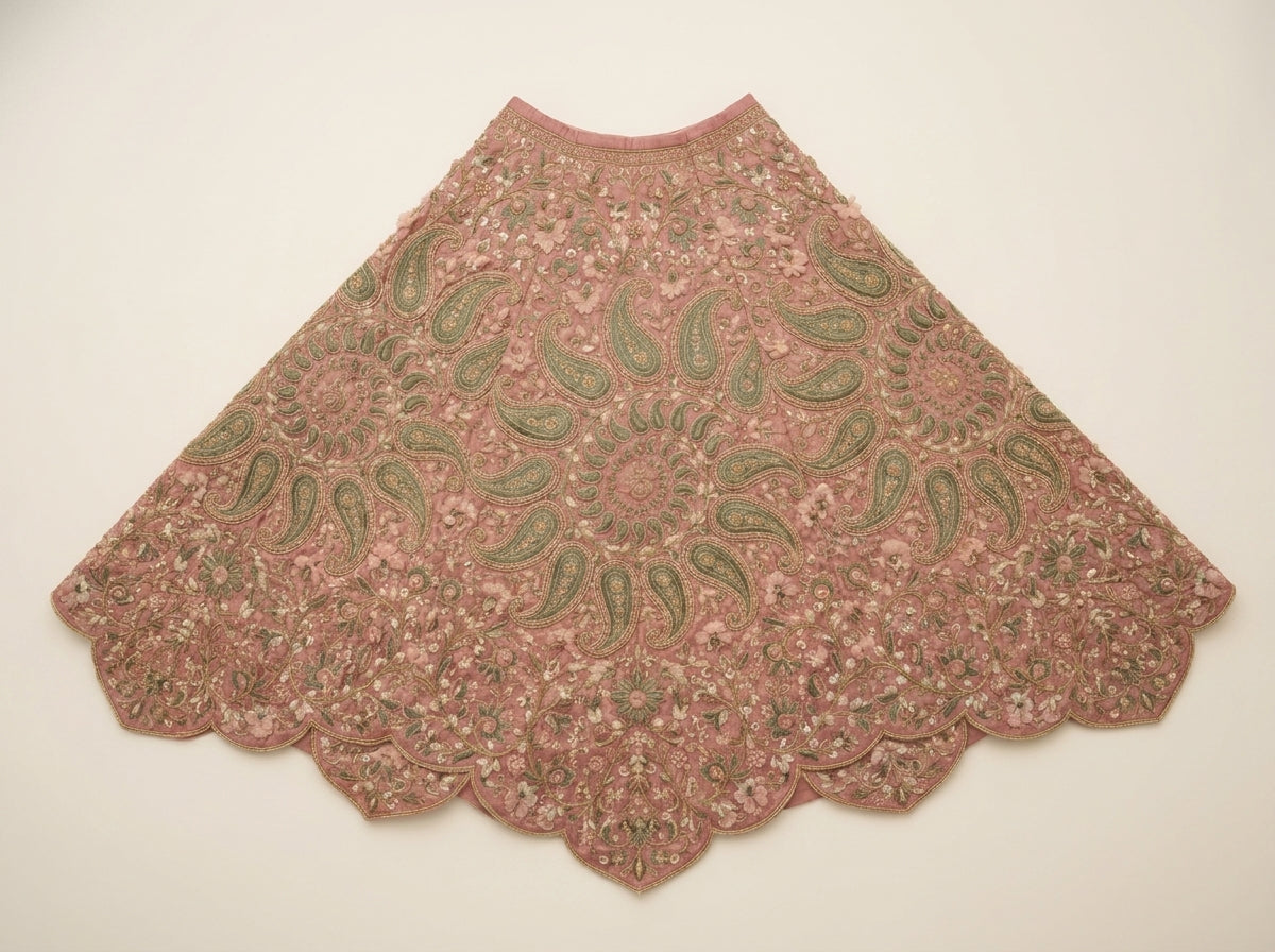 Formal embroidered Lehnga