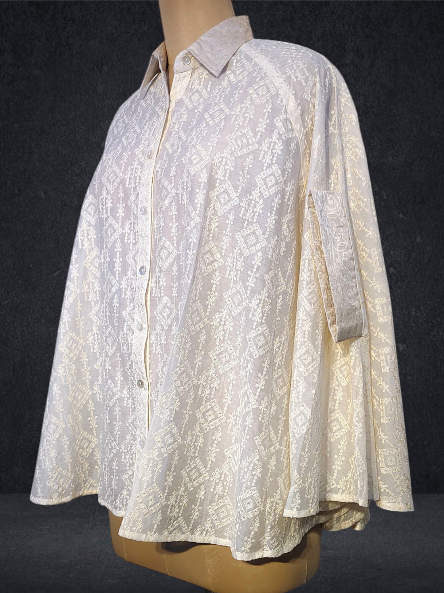Stitched Embroidered Short Shirt VISHAL KAPUR STUDIO