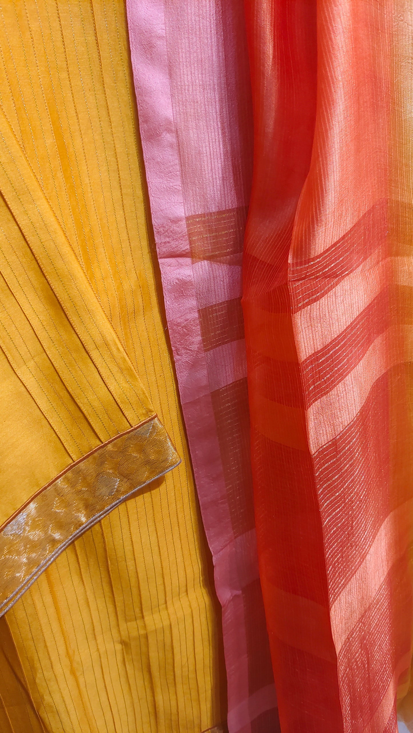 Semi Stitched Chanderi Formal Suitset