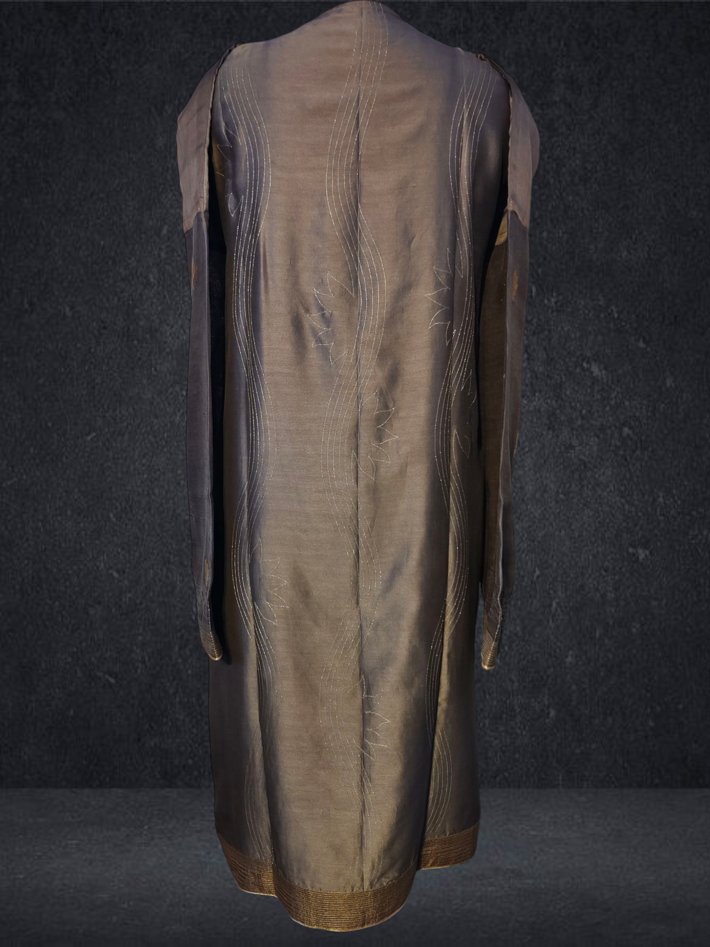Semi Stitched Chanderi kurta