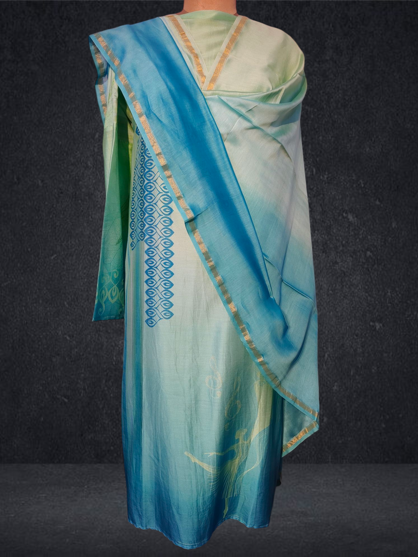 Semi Stitched Cotton Casual Suitset VISHAL KAPUR