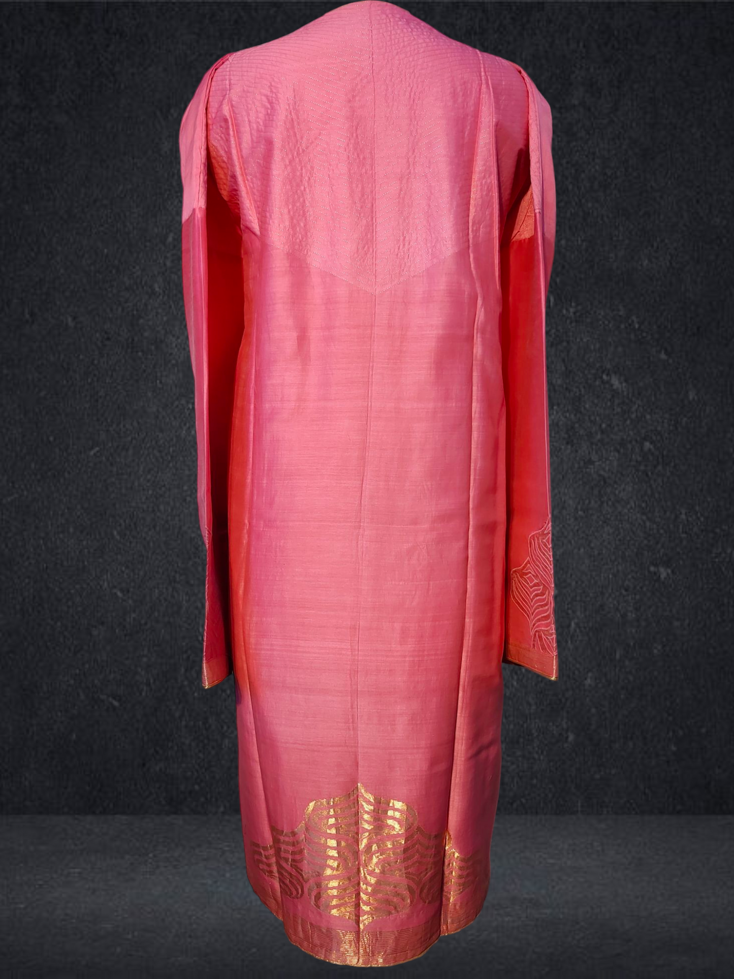 Semi Stitched Chanderi kurta