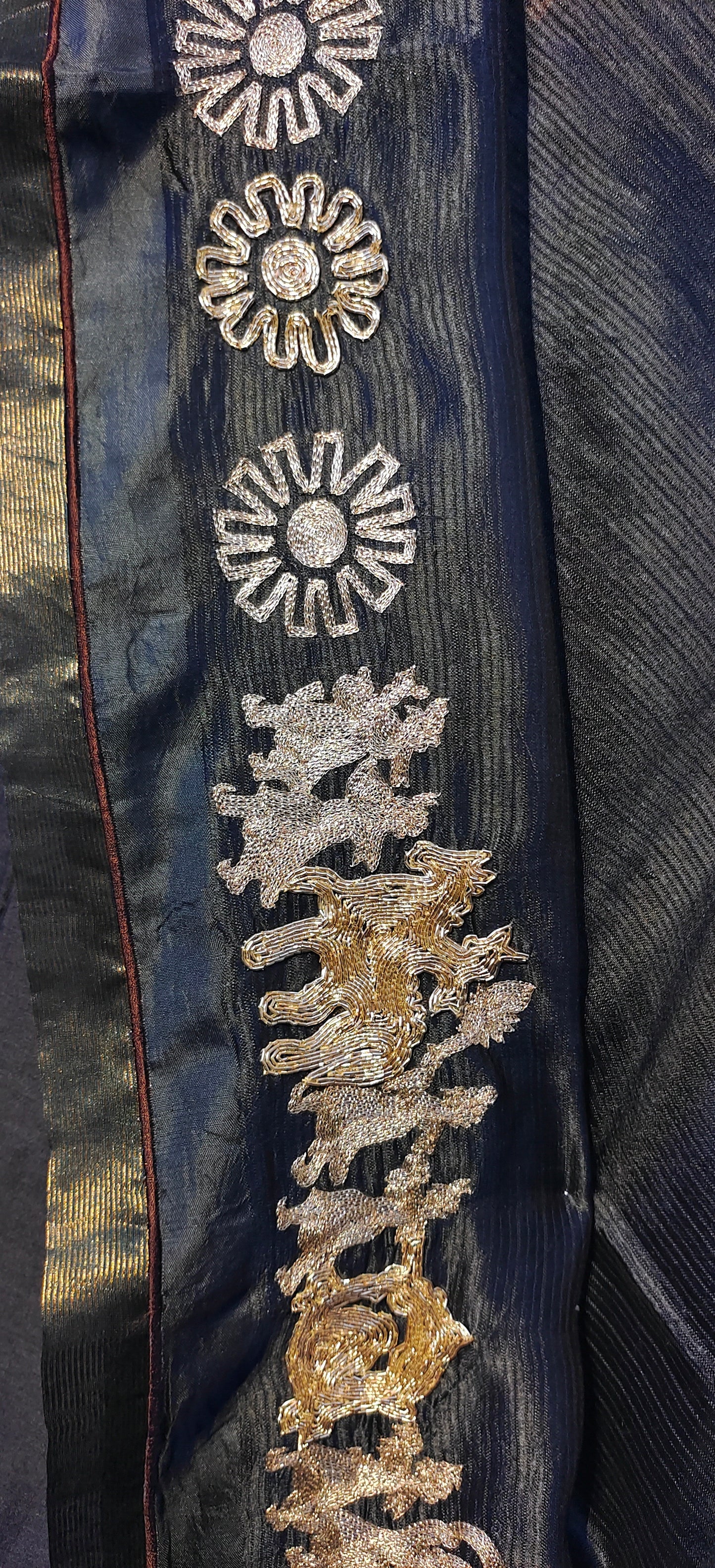 Semi Stitched Chanderi formal Suitset