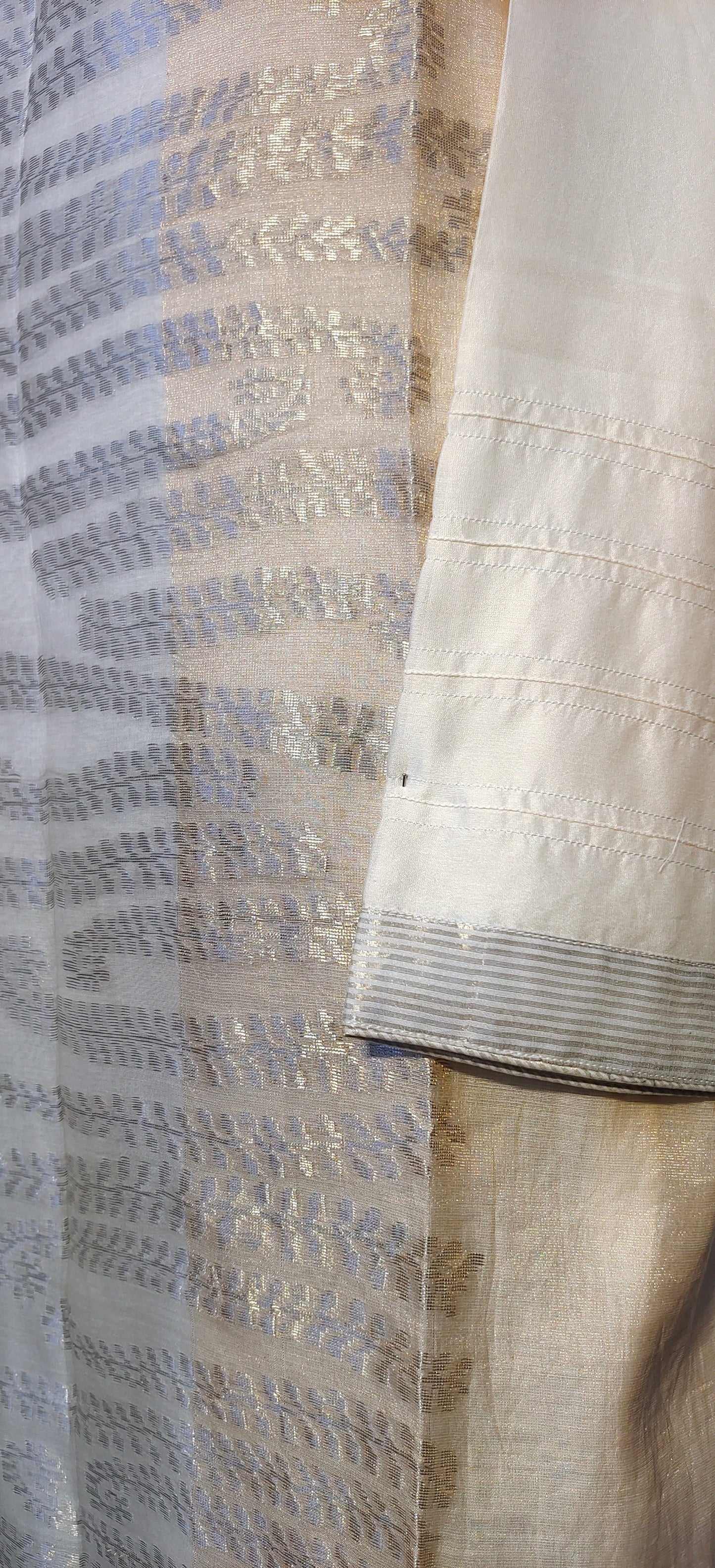 (Copy) Semi Stitched Formal chanderi Suitset VISHAL KAPUR
