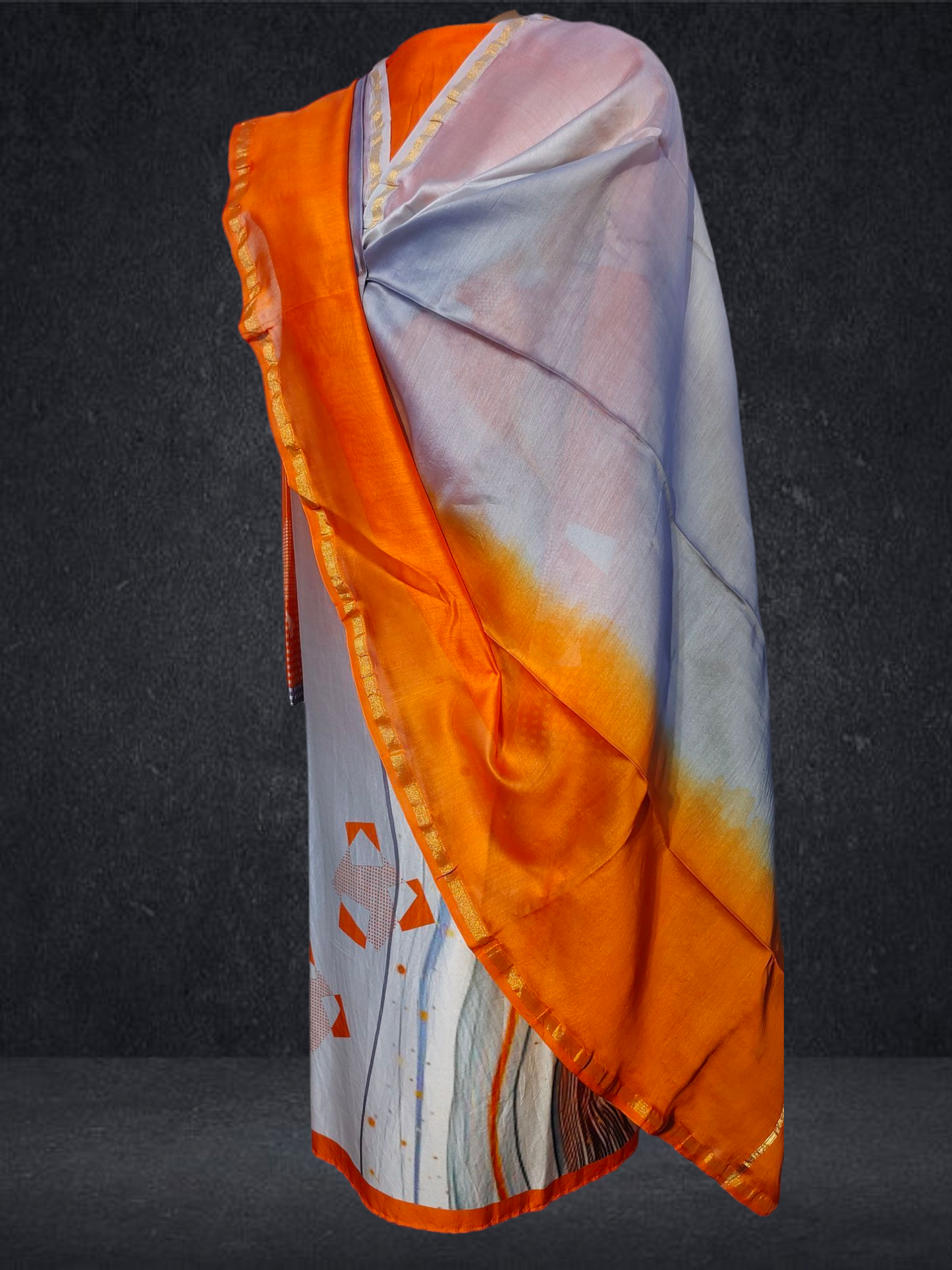 Semi Stitched Chanderi Casual Suitset