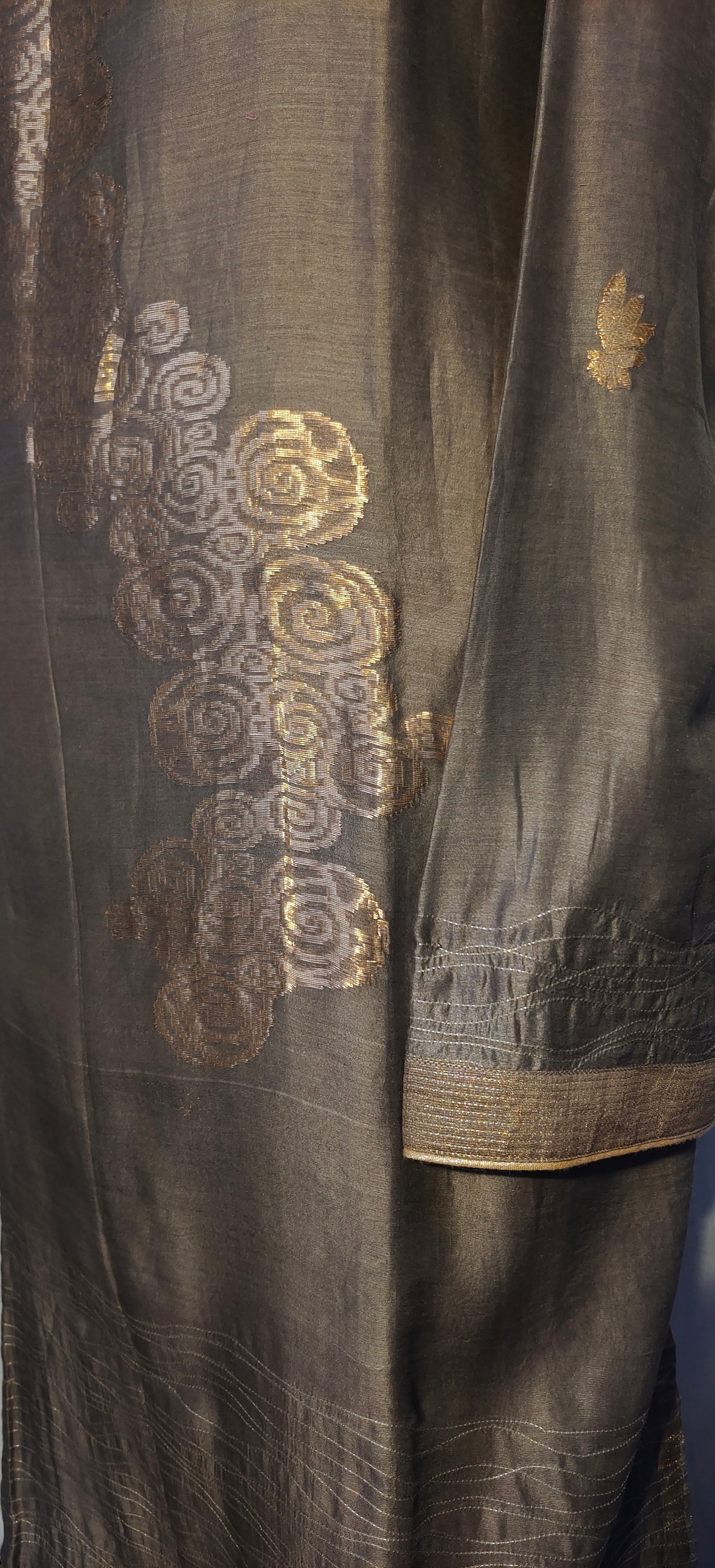 Semi Stitched Formal chanderi Kurta