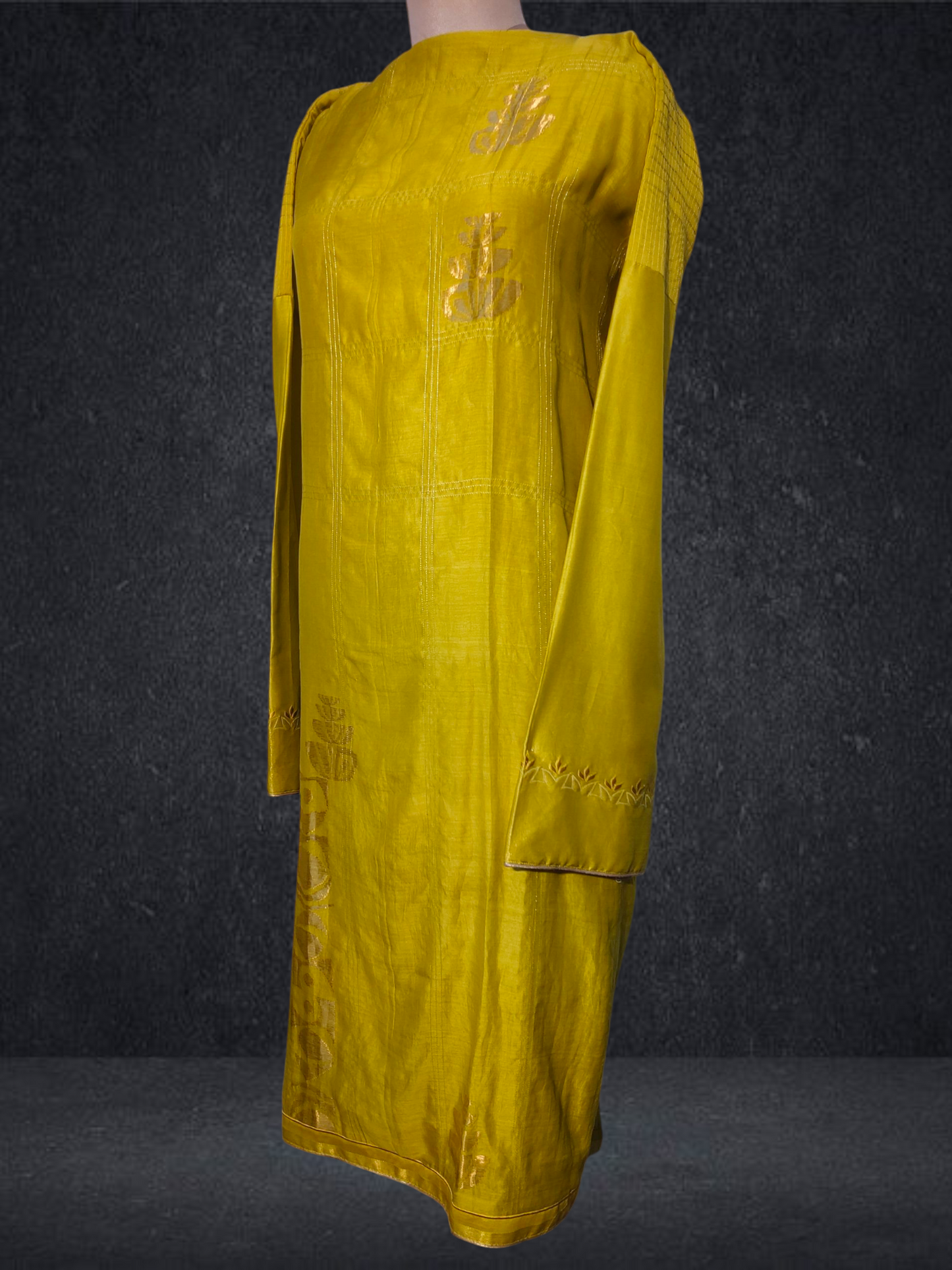 Semi Stitched Formal chanderi Suitset VISHAL KAPUR