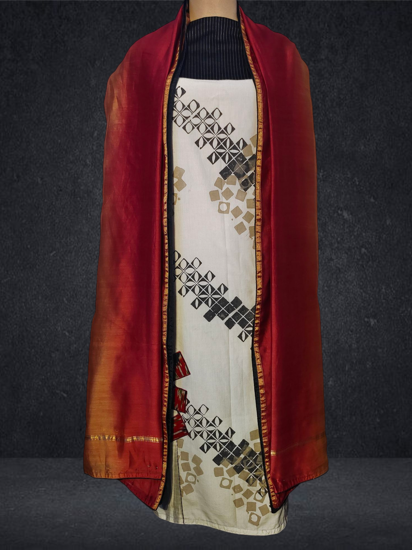 Semi Stitched Cotton Kurta VISHAL KAPUR