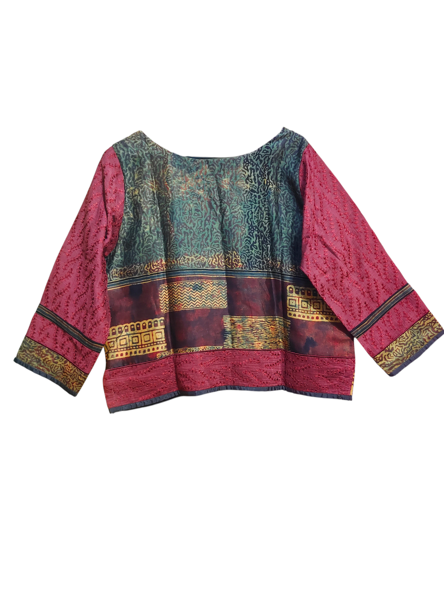 Chanderi Silk Ajrakh Saree