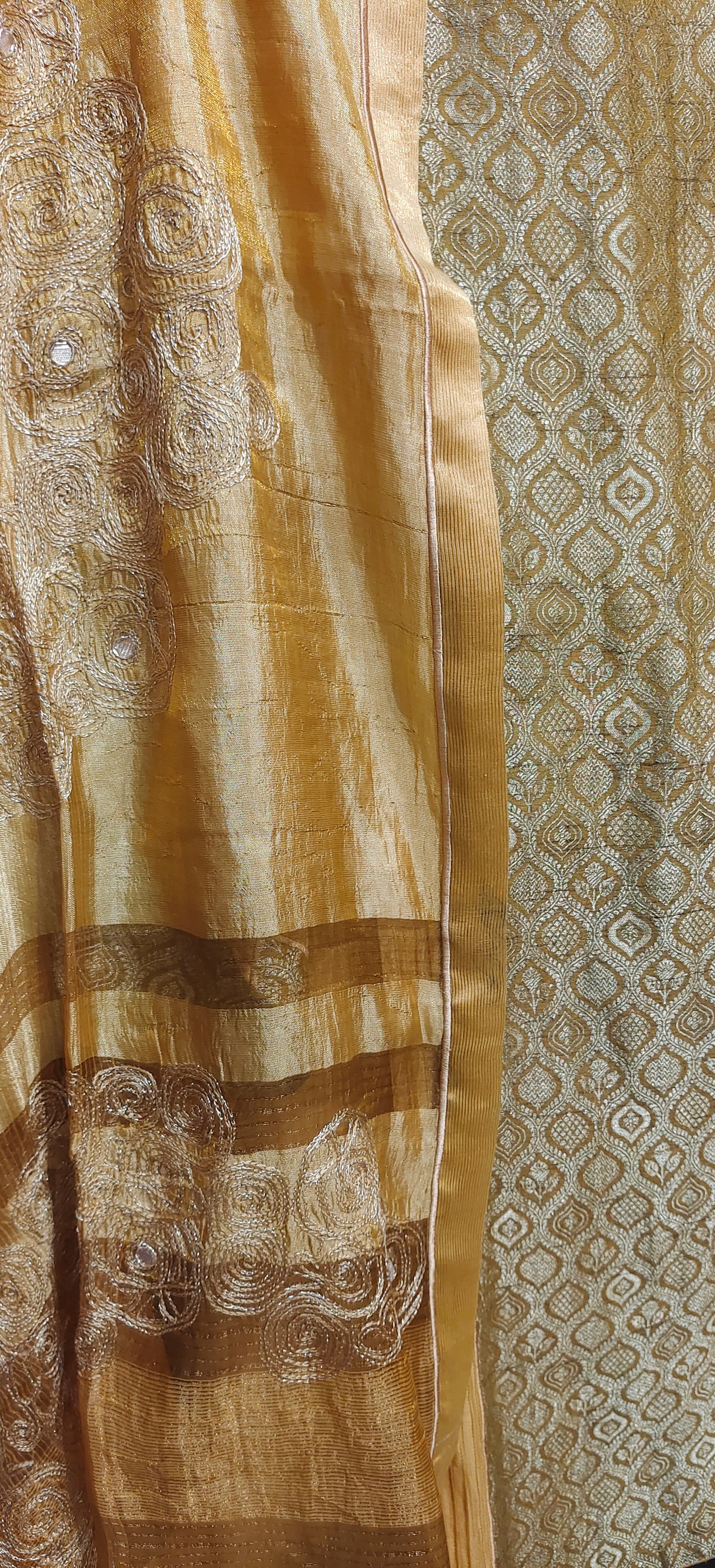 Semi Stitched Formal Chanderi Suitset