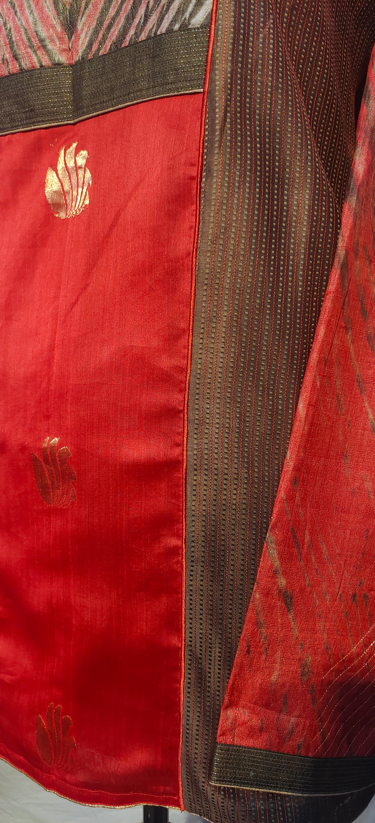 Semistitched Silk Shibori Short Tunic