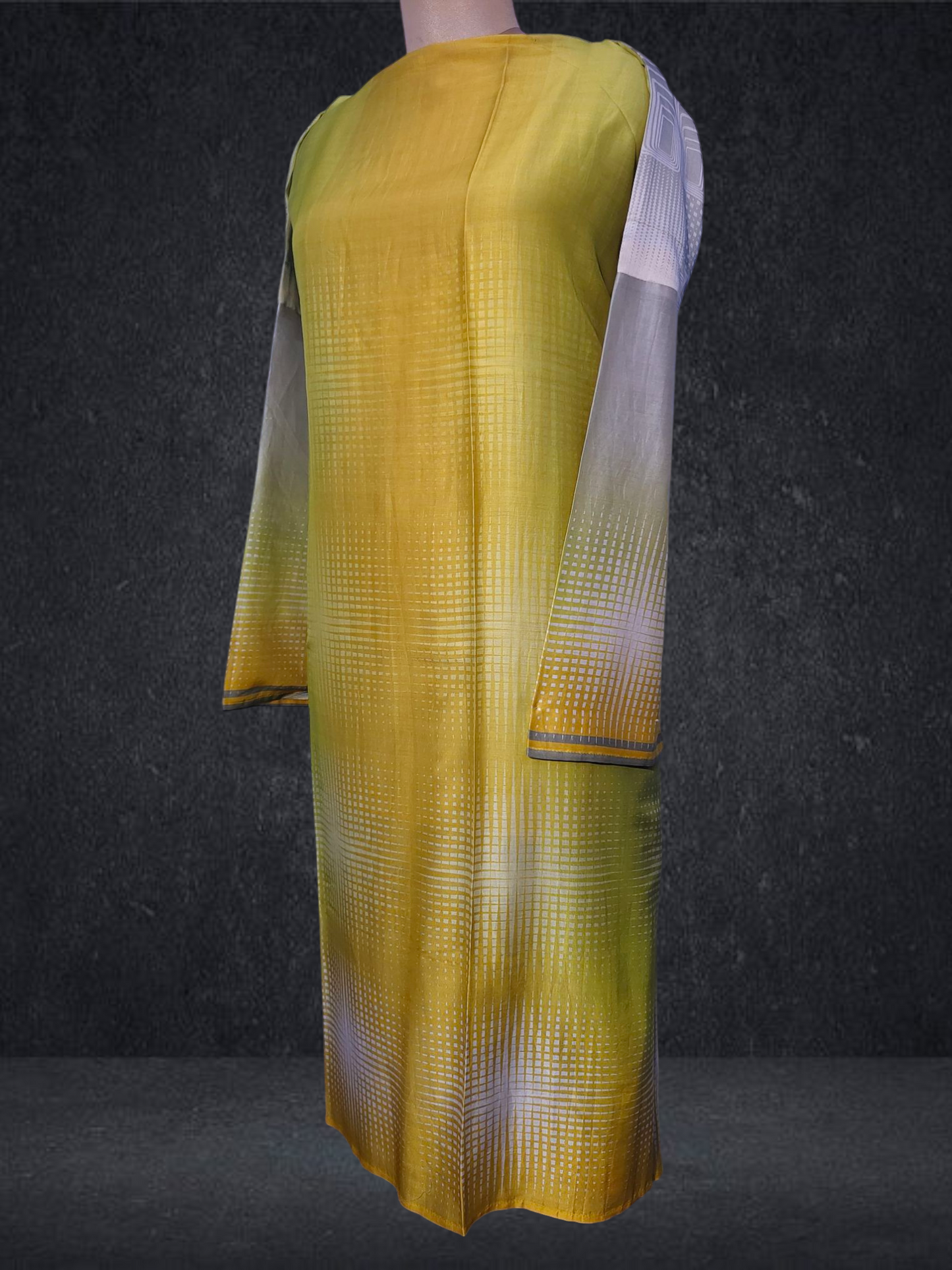 Semi Stitched Chanderi Casual Suitset