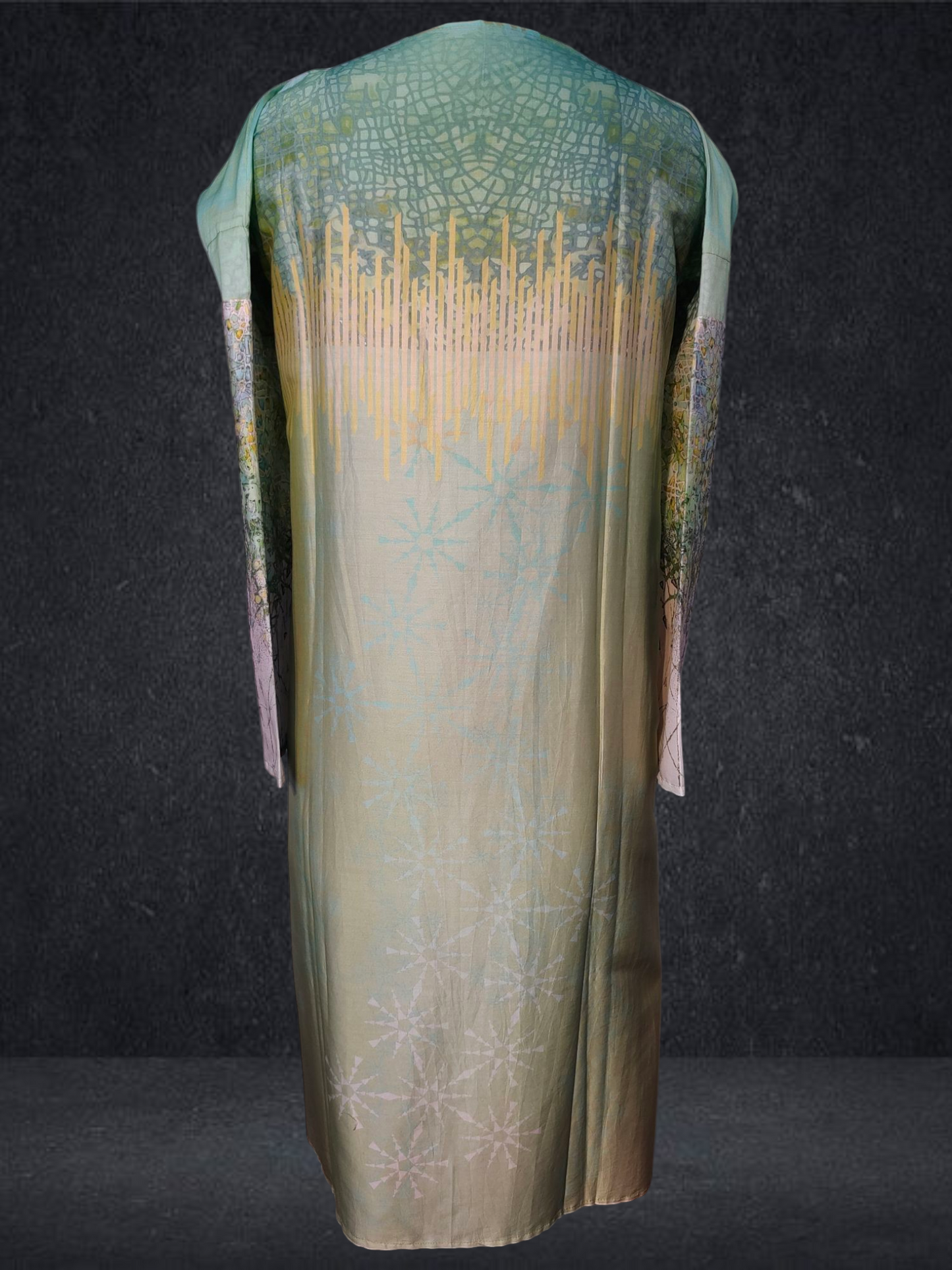 Semi Stitched Chanderi printed Kurta VISHAL KAPUR