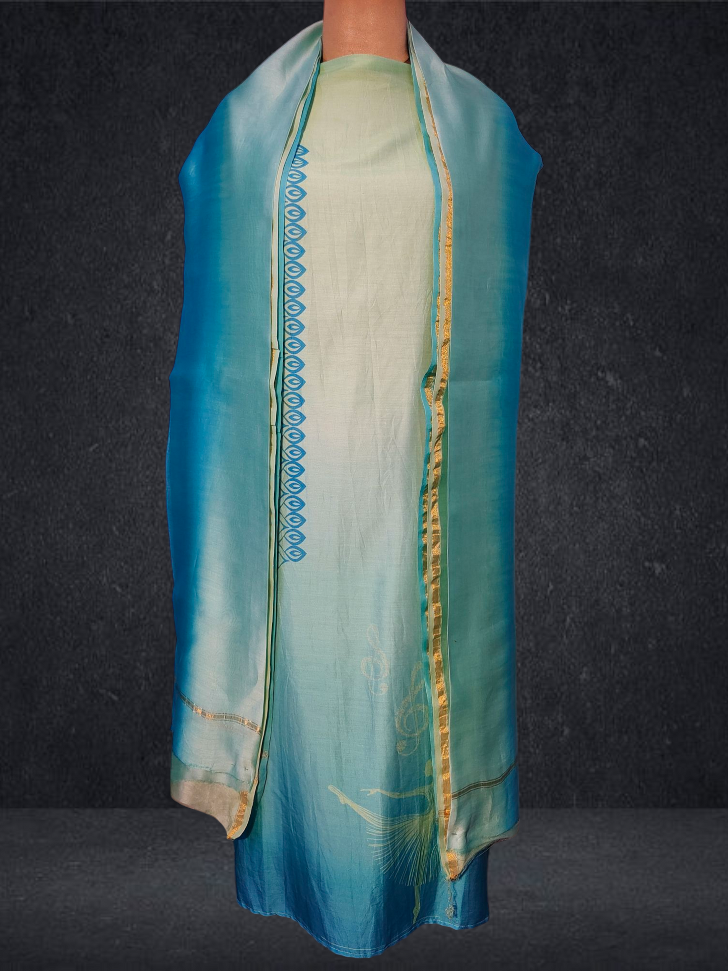 Semi Stitched Cotton Casual Suitset VISHAL KAPUR