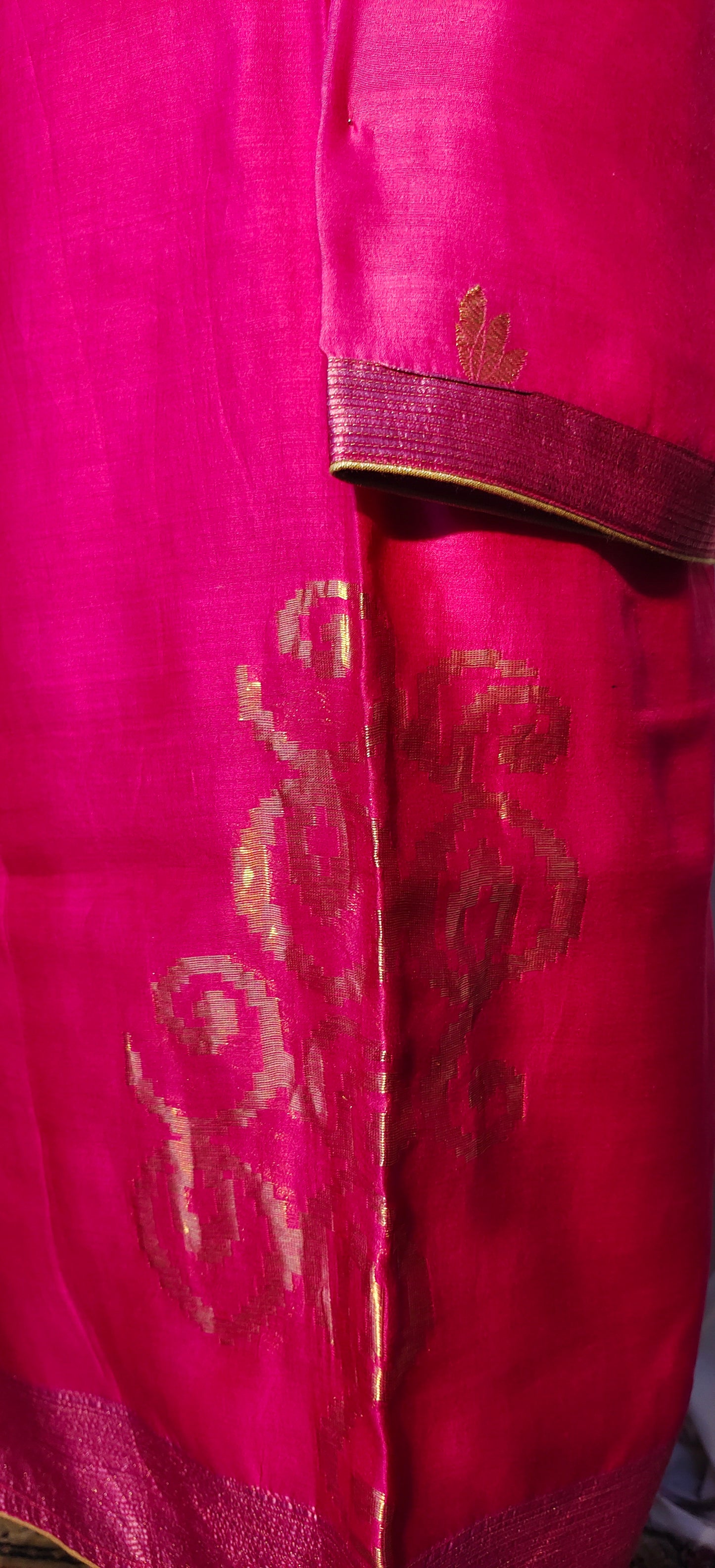 Semi Stitched Chanderi kurta