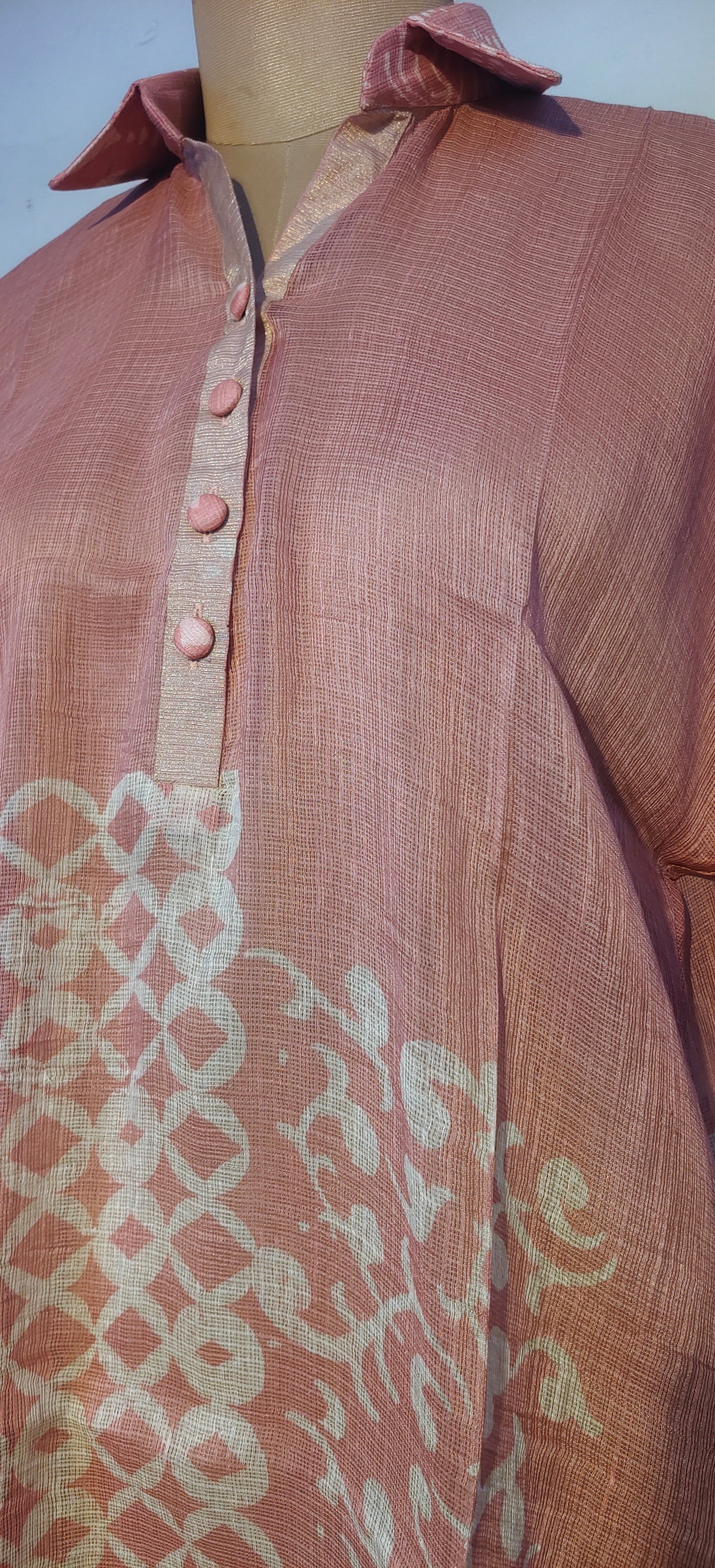 Stitched block Printed Short Tunic