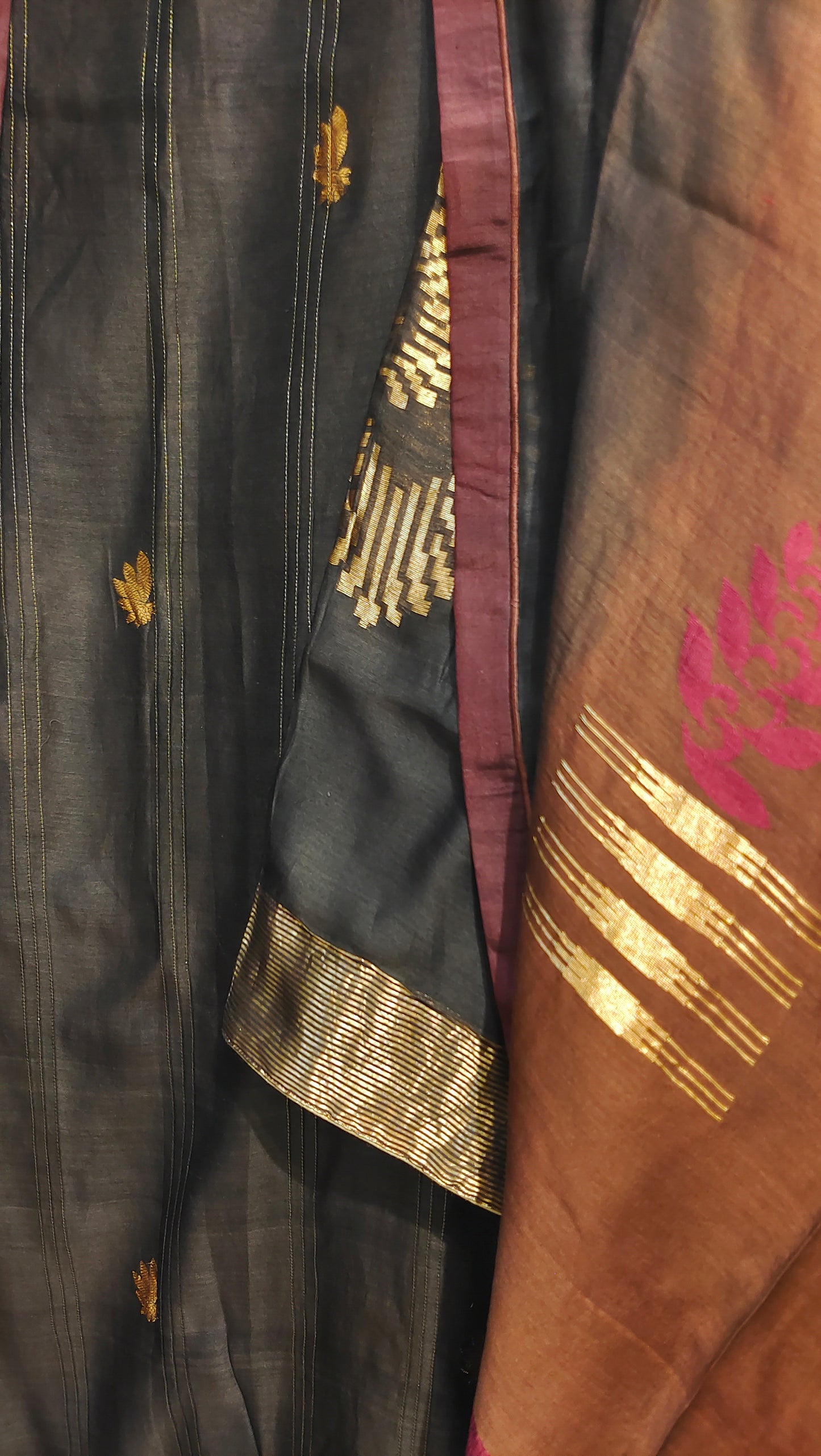 Semi Stitched Chanderi Formal Suitset