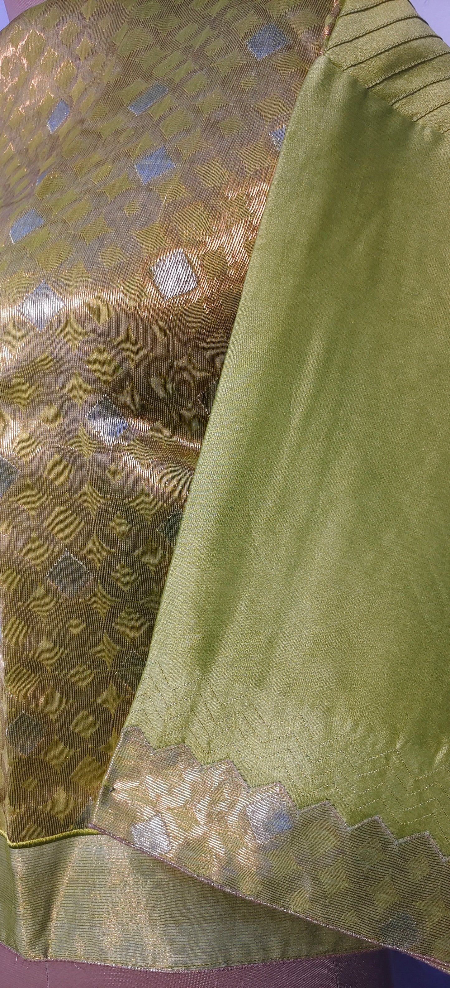 Semistitched Chanderi Ɓlouse