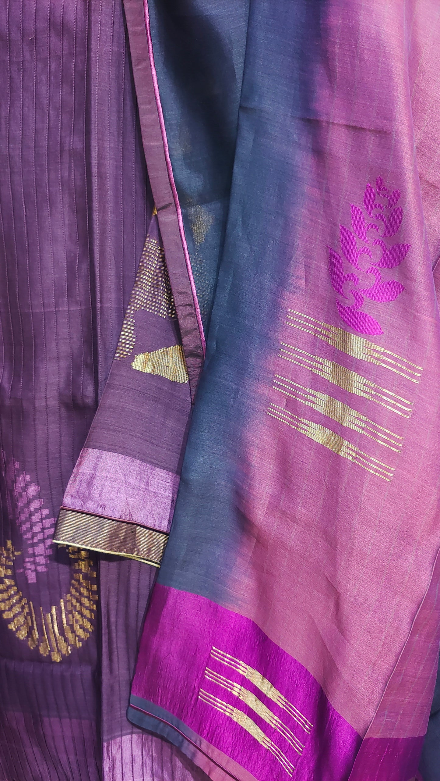 Semi Stitched Formal chanderi Suitset