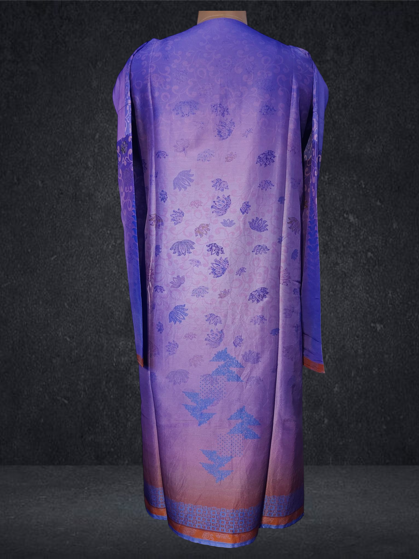 Semi Stitched Chanderi Casual Suitset