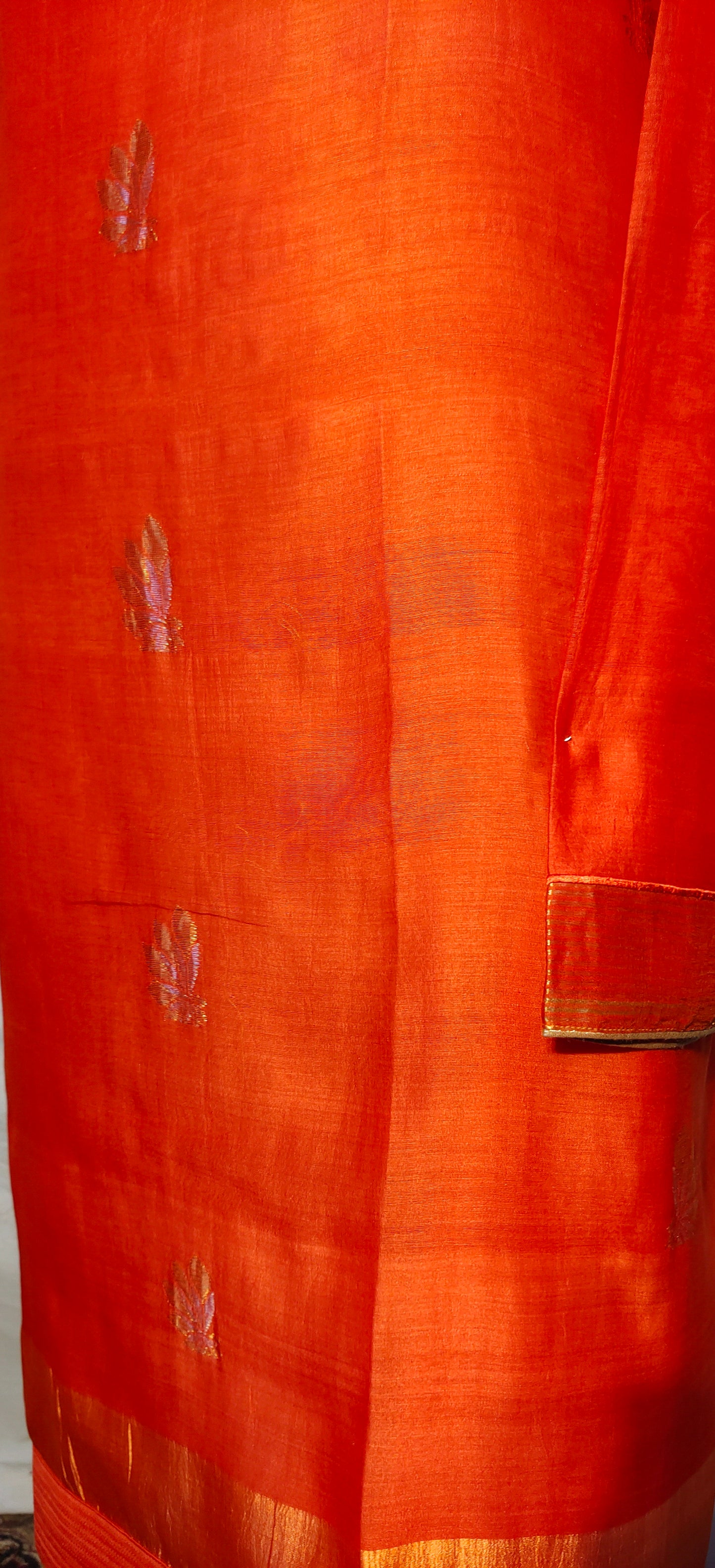 Semi Stitched Chanderi kurta