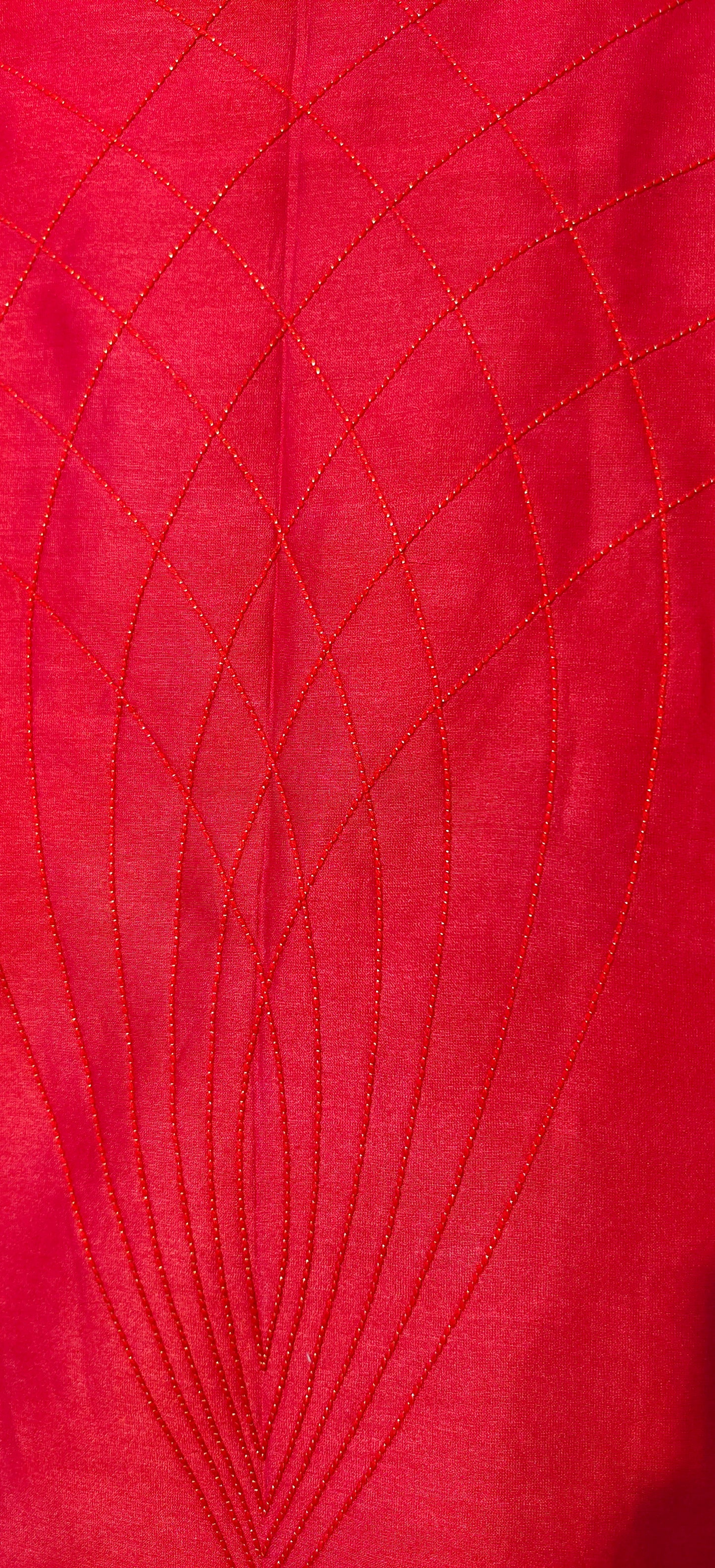 Semistitched Chanderi Zariwoven Short Tunic