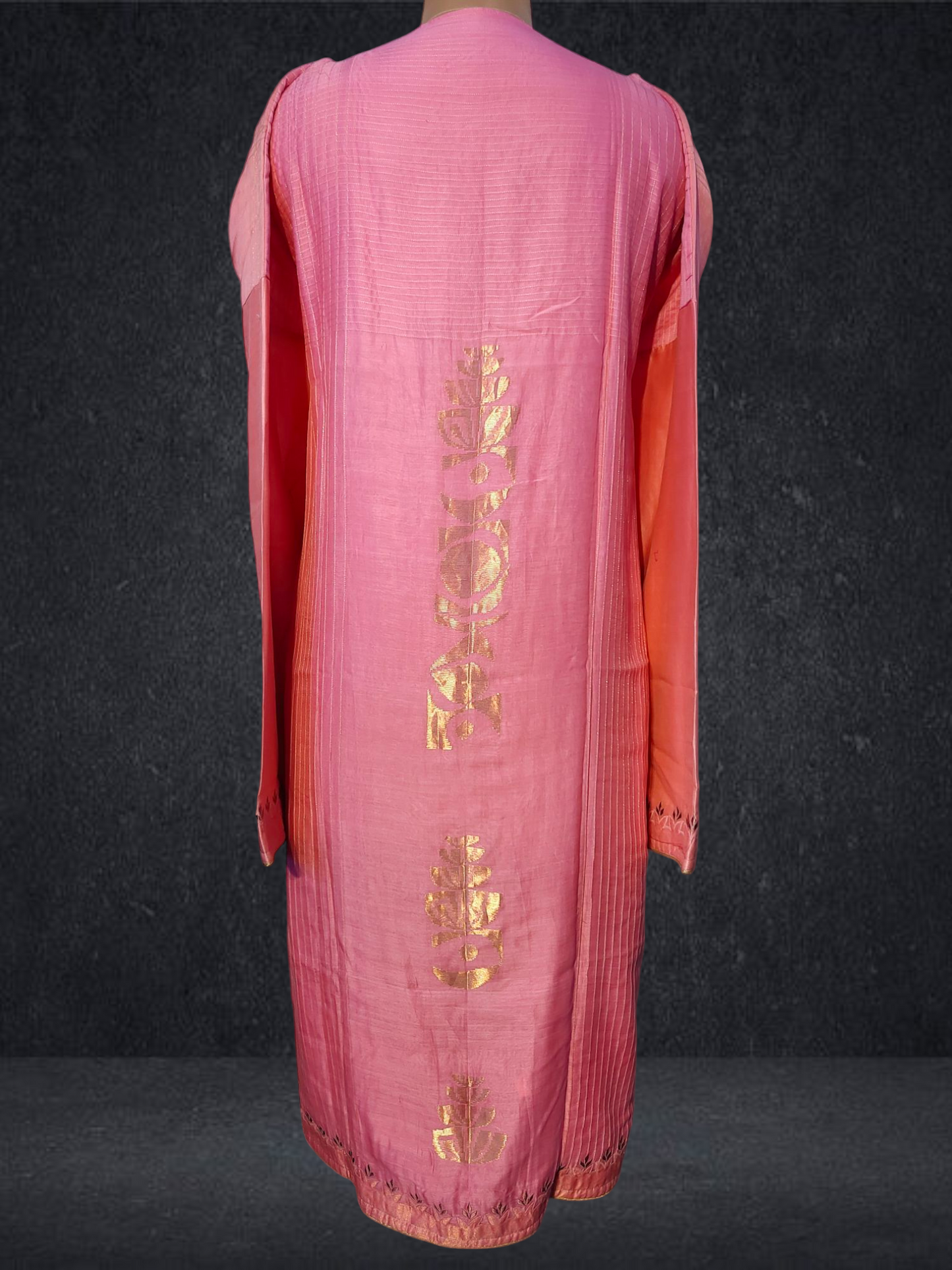 Semi Stitched Chanderi kurta