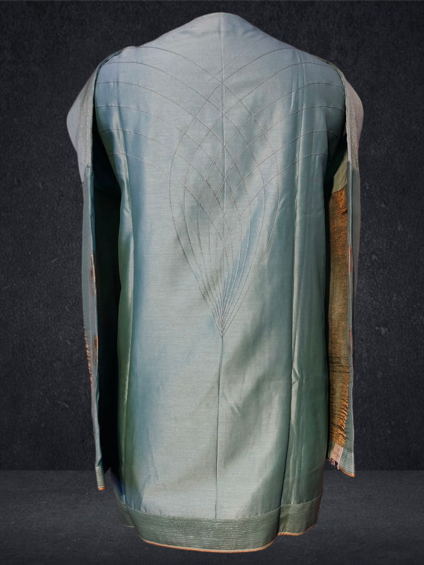 Semistitched Chanderi Zariwoven Short Tunic VISHAL KAPUR STUDIO