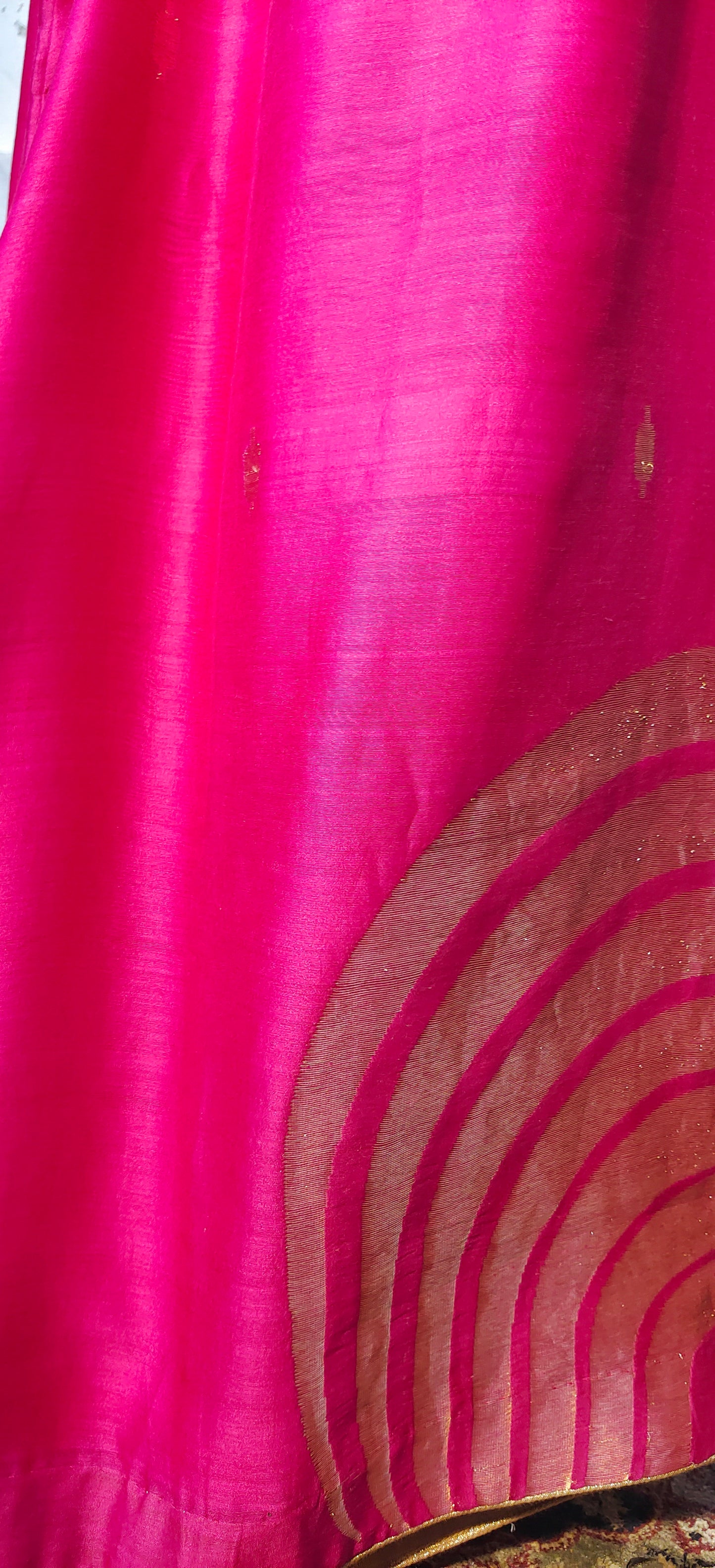 Stitched Chanderi Long Dress