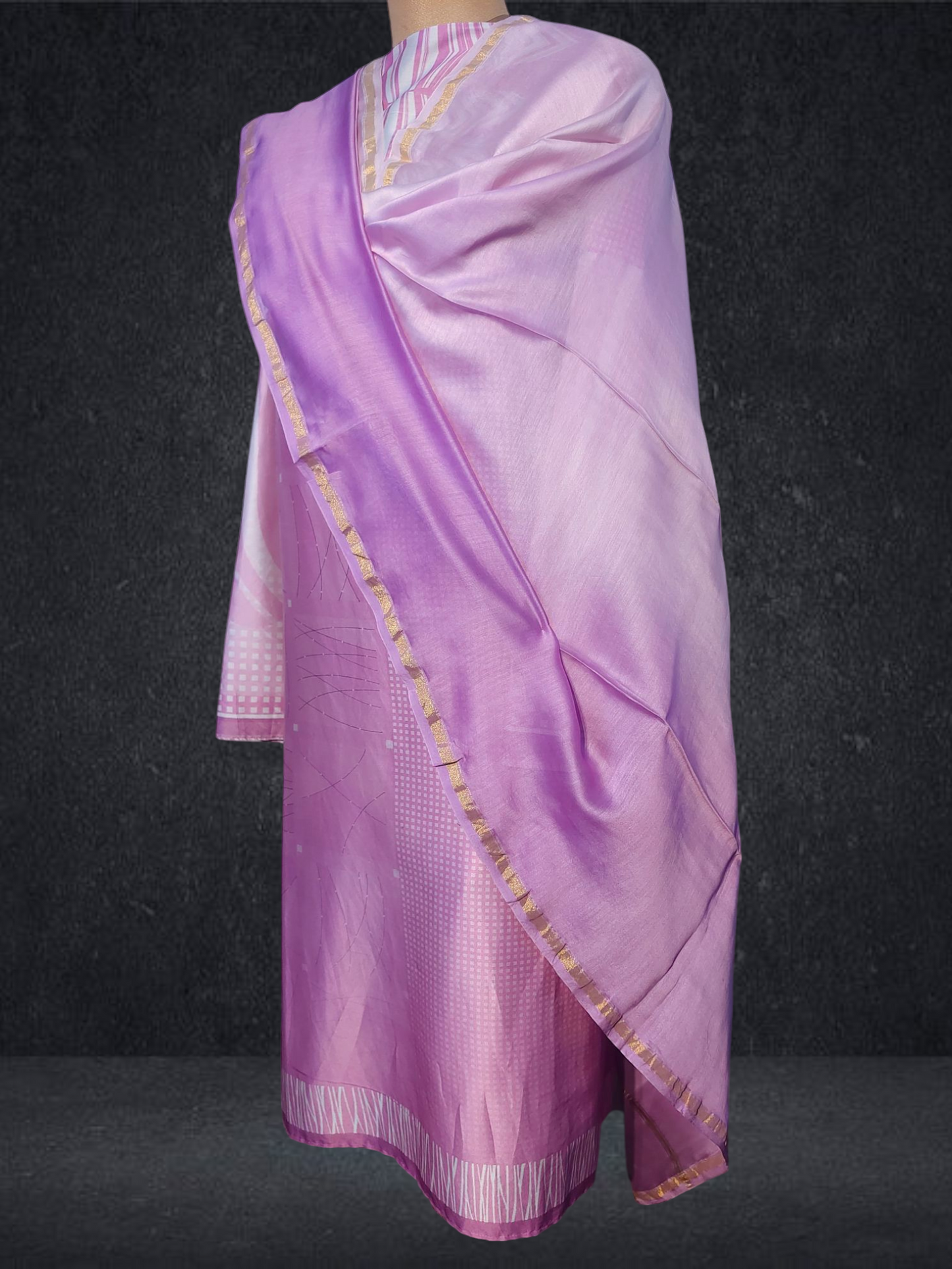 Semi Stitched Chanderi kurta VISHAL KAPUR