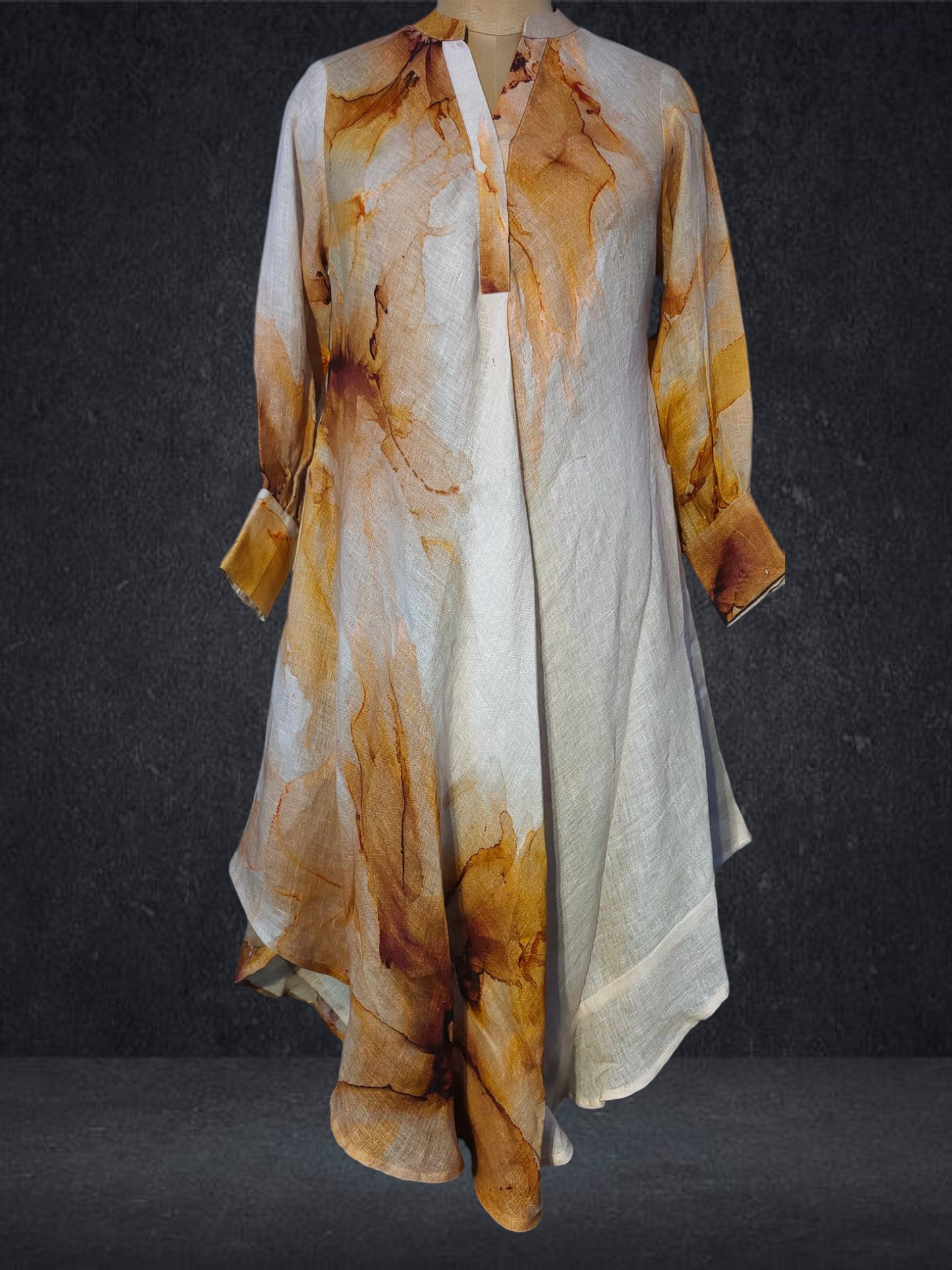 Stitched Digital Printed Long Dress VISHAL KAPUR STUDIO