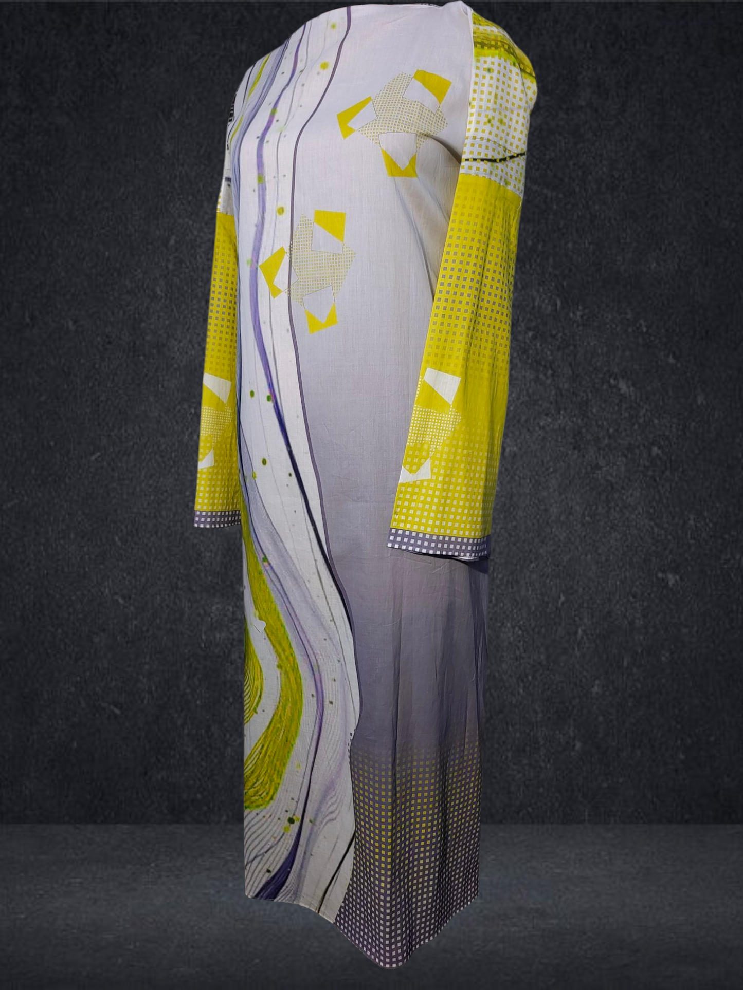 Semi Stitched Cotton Casual Kurta VISHAL KAPUR