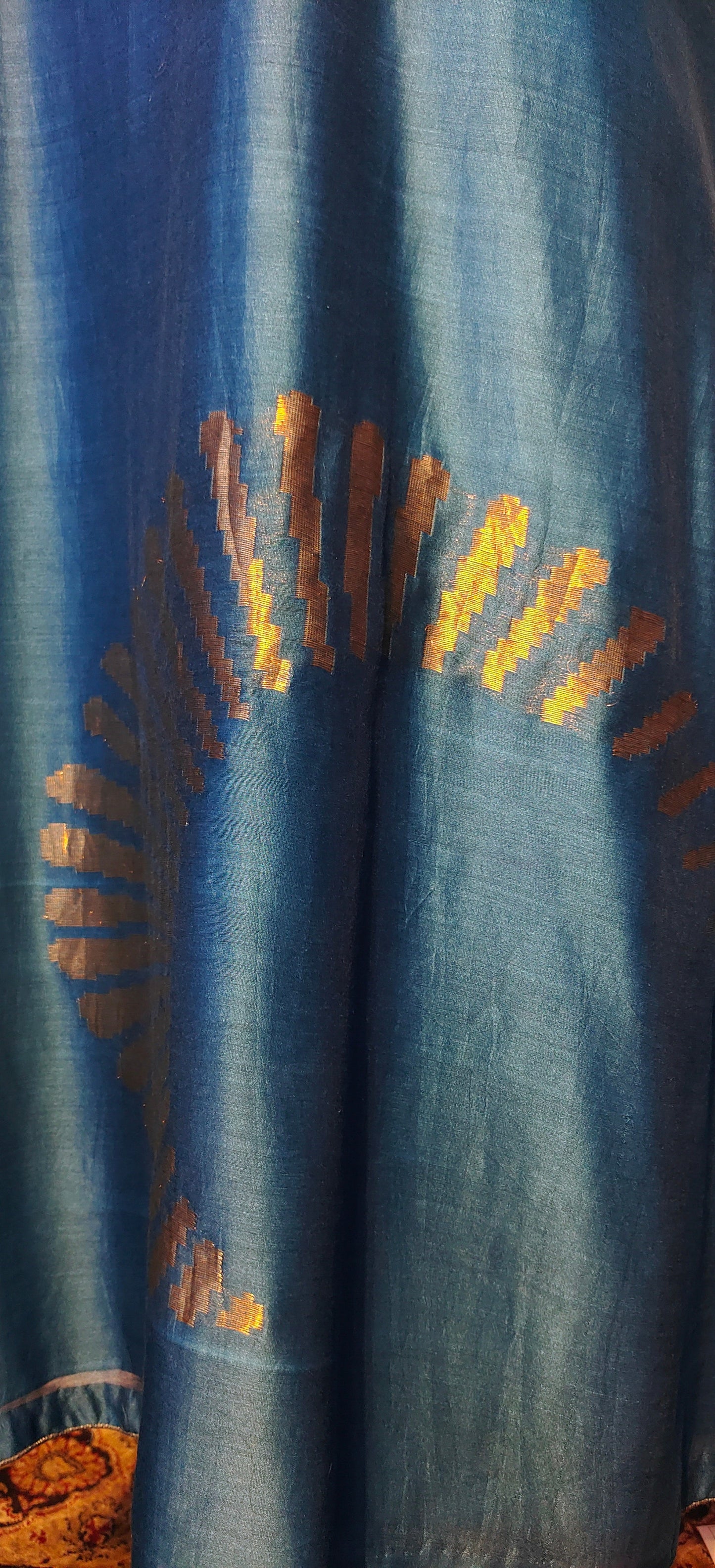 Stitched Chanderi Long Dress VISHAL KAPUR STUDIO