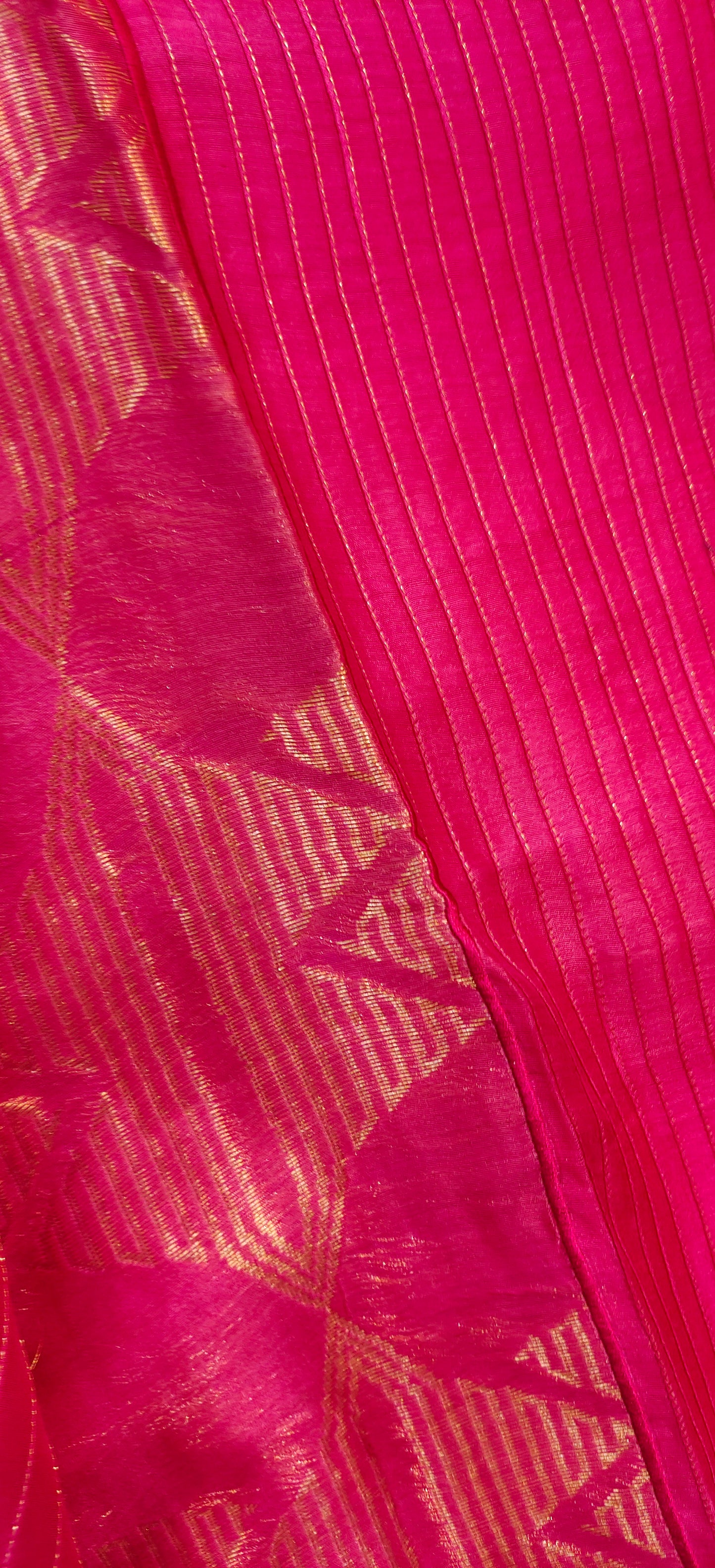 Formal Chanderi Zari Woven With Gota Saree