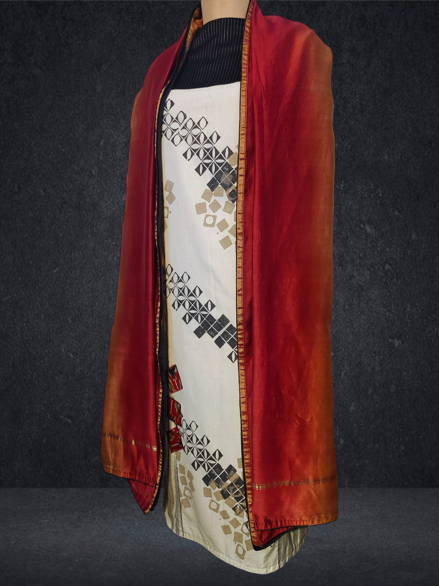 Semi Stitched Cotton Kurta VISHAL KAPUR