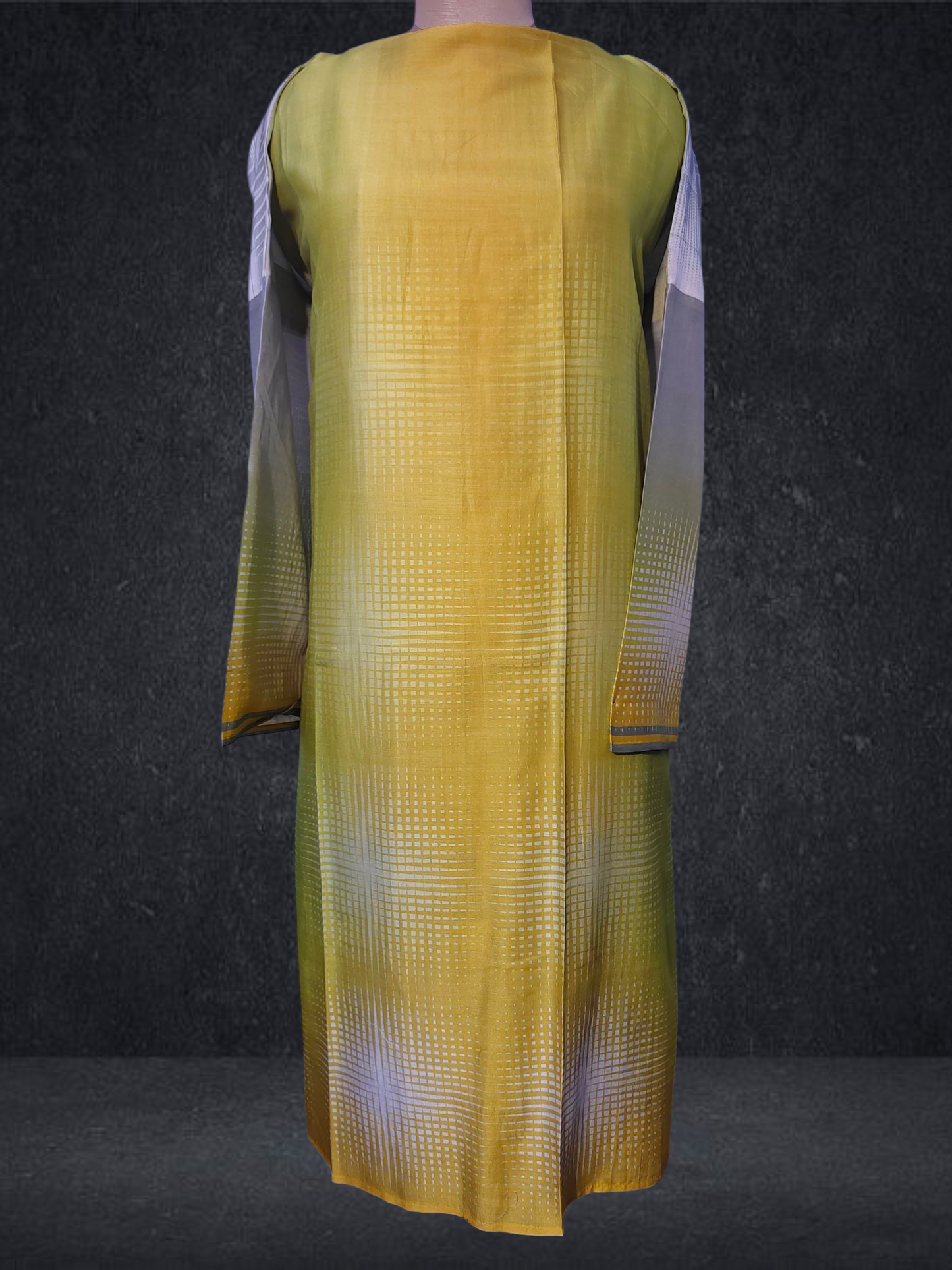 Semi Stitched Chanderi Casual Suitset
