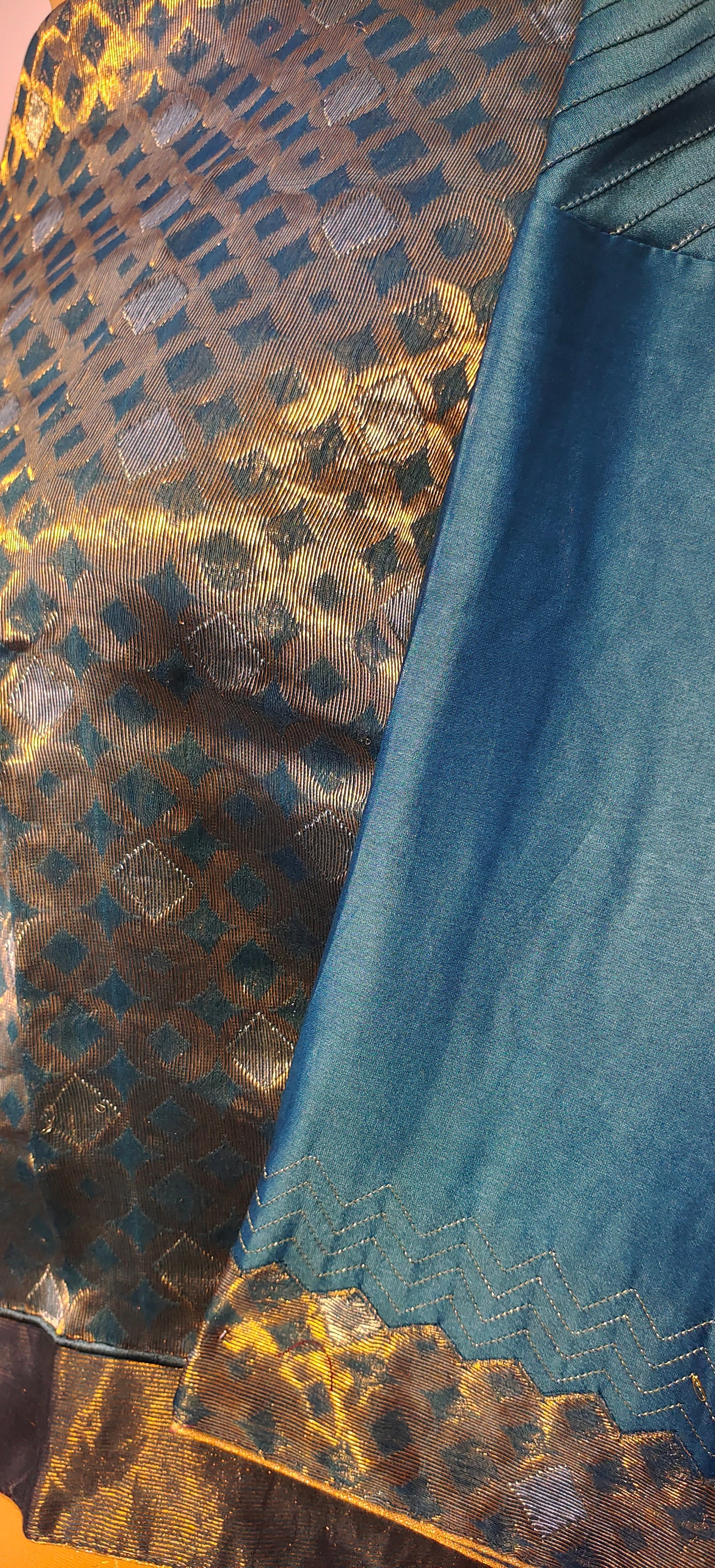 Semistitched Chanderi Ɓlouse