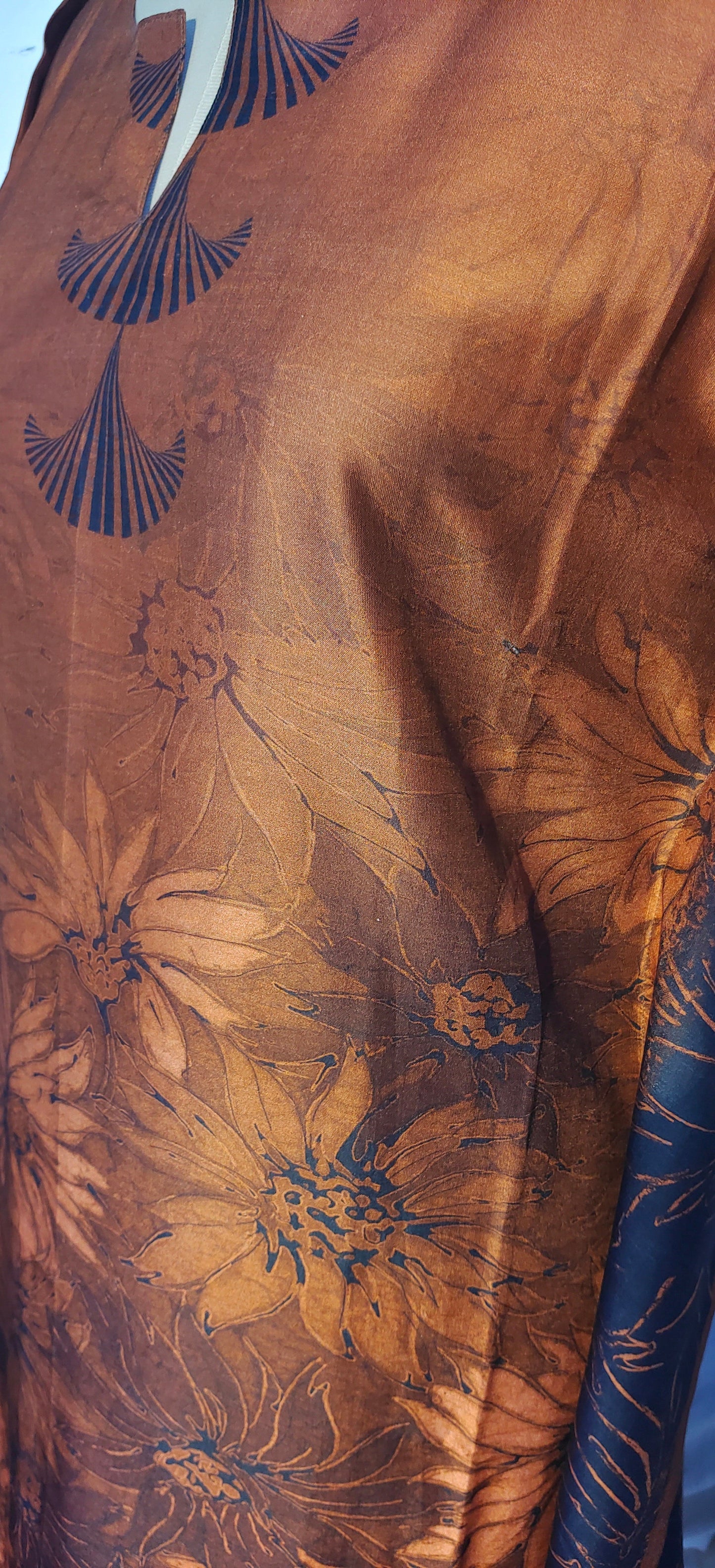 Stitched Chanderi Digital Printed Kaftan VISHAL KAPUR STUDIO