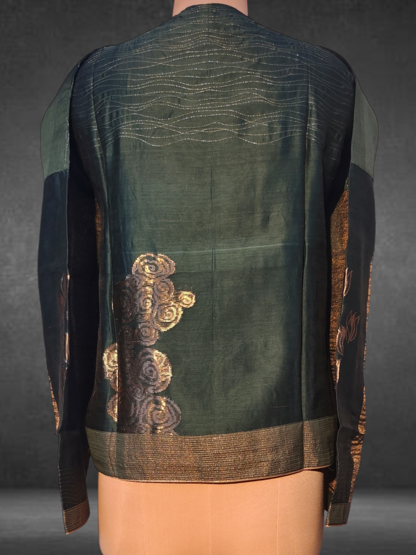 Semistitched Zari Woven Short Tunic