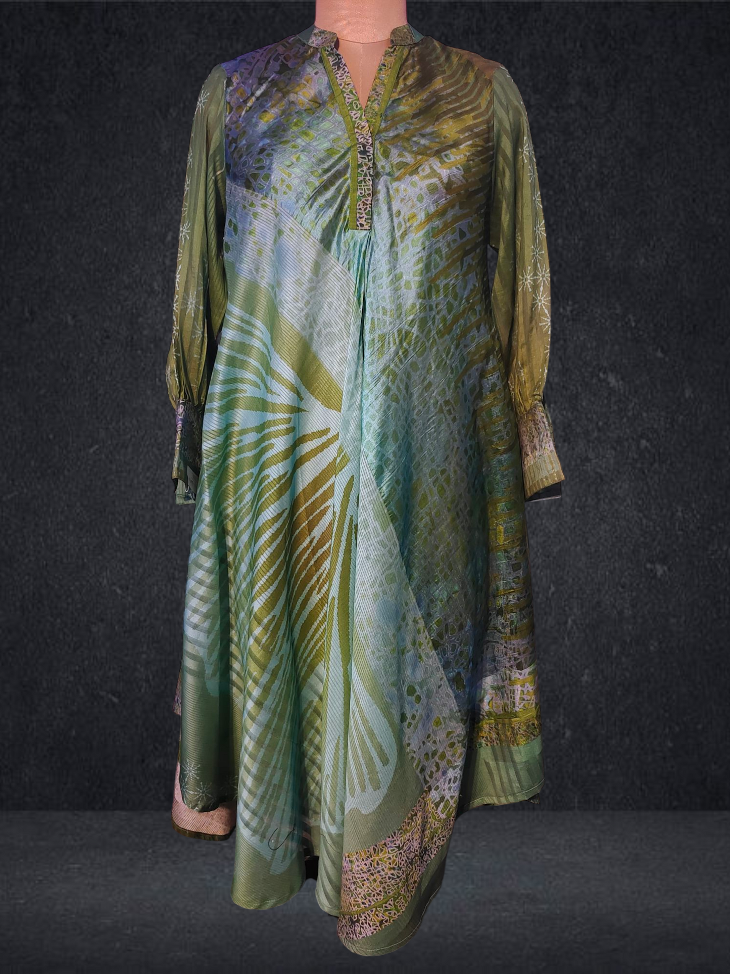 Stitched Chanderi dress